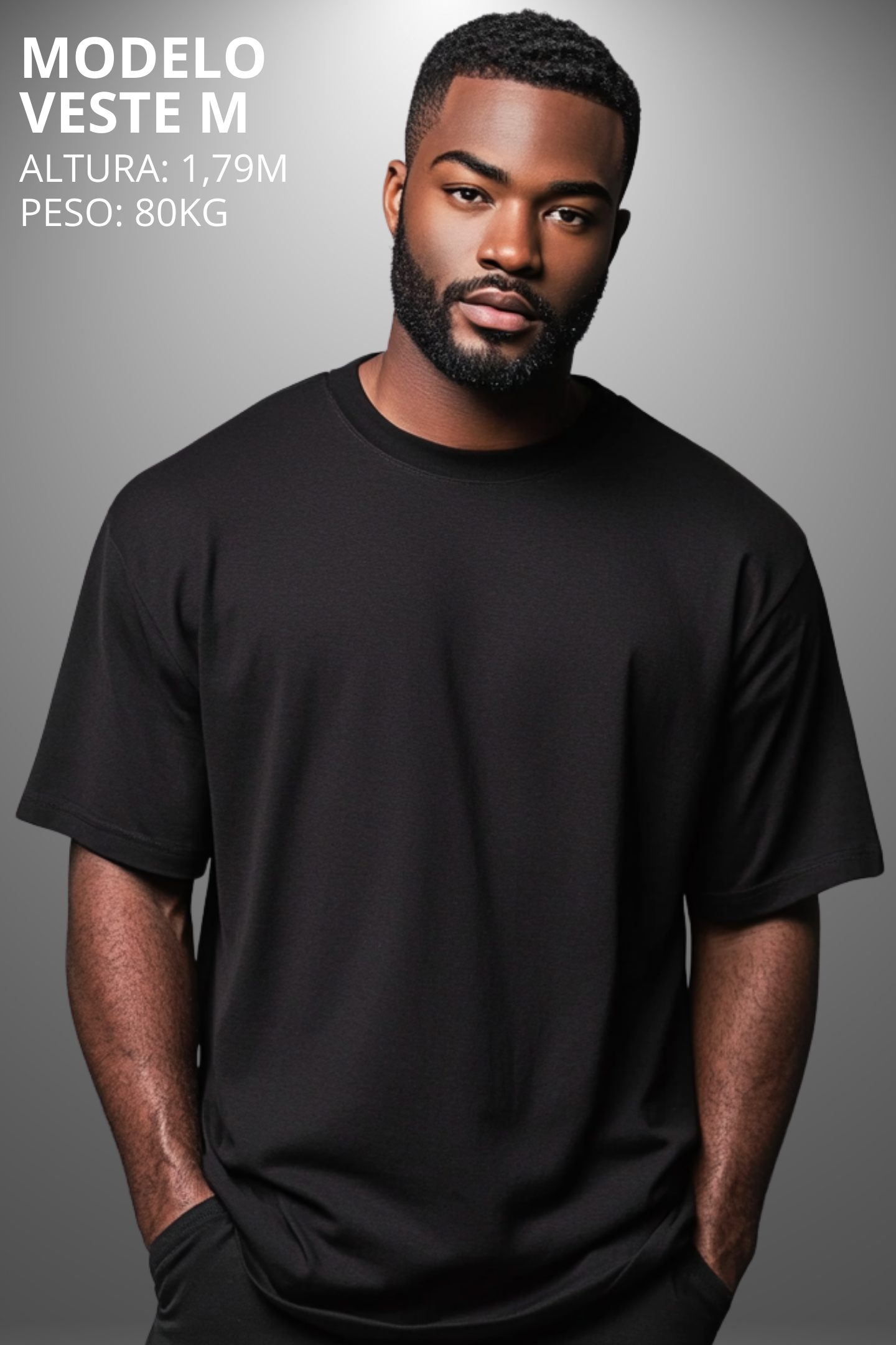 Camiseta Oversized Drop Typography Intro Get Hevor