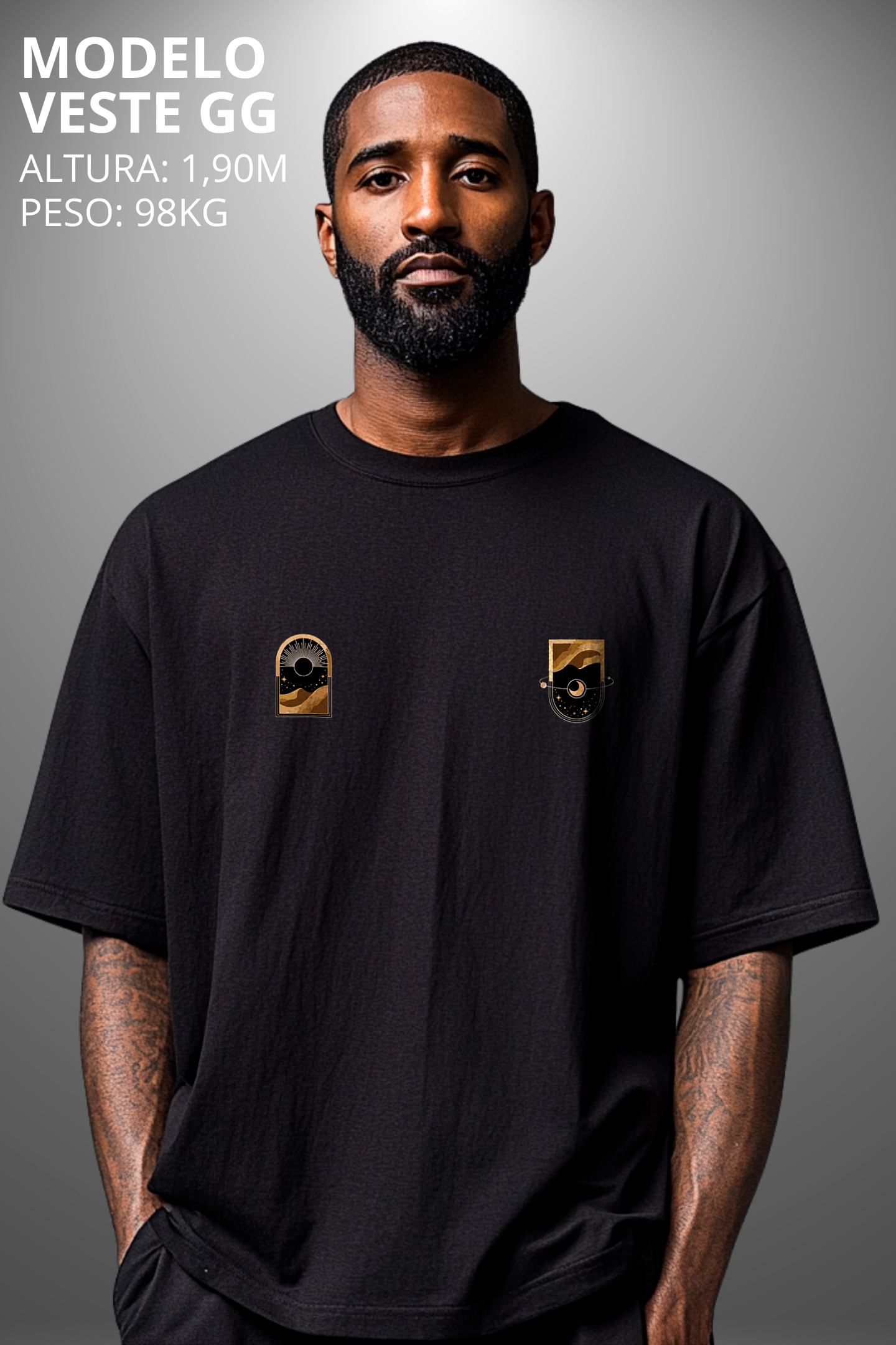 Camiseta Oversized Tshirt Hevor Exclusive Dualism
