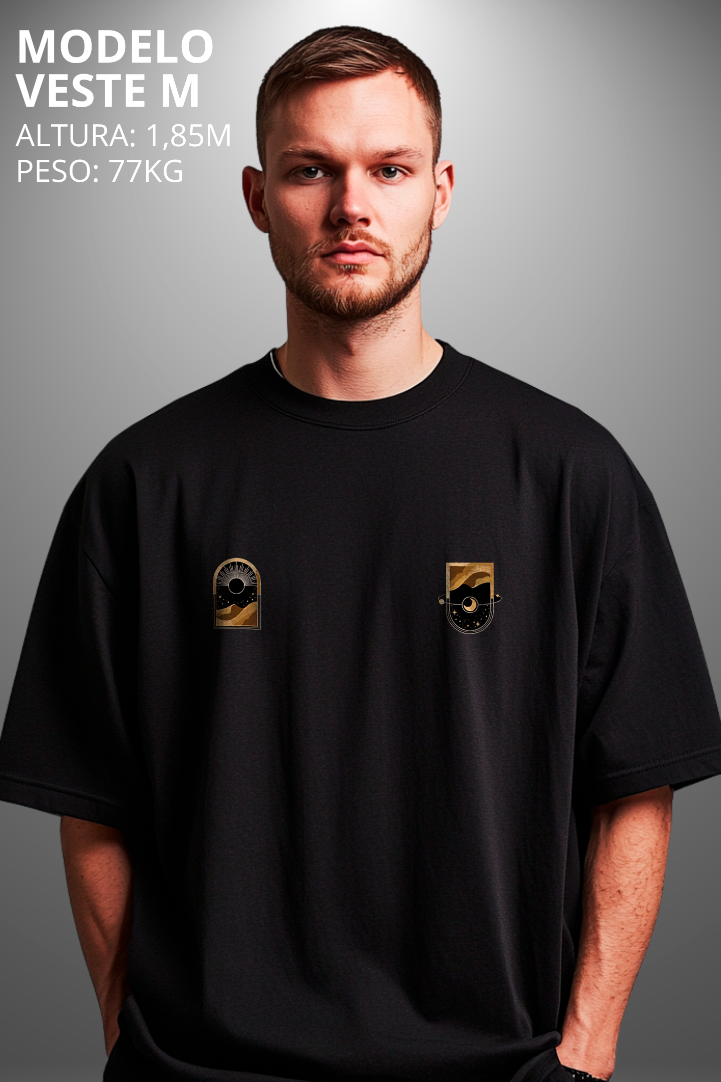 Camiseta Oversized Tshirt Hevor Exclusive Dualism