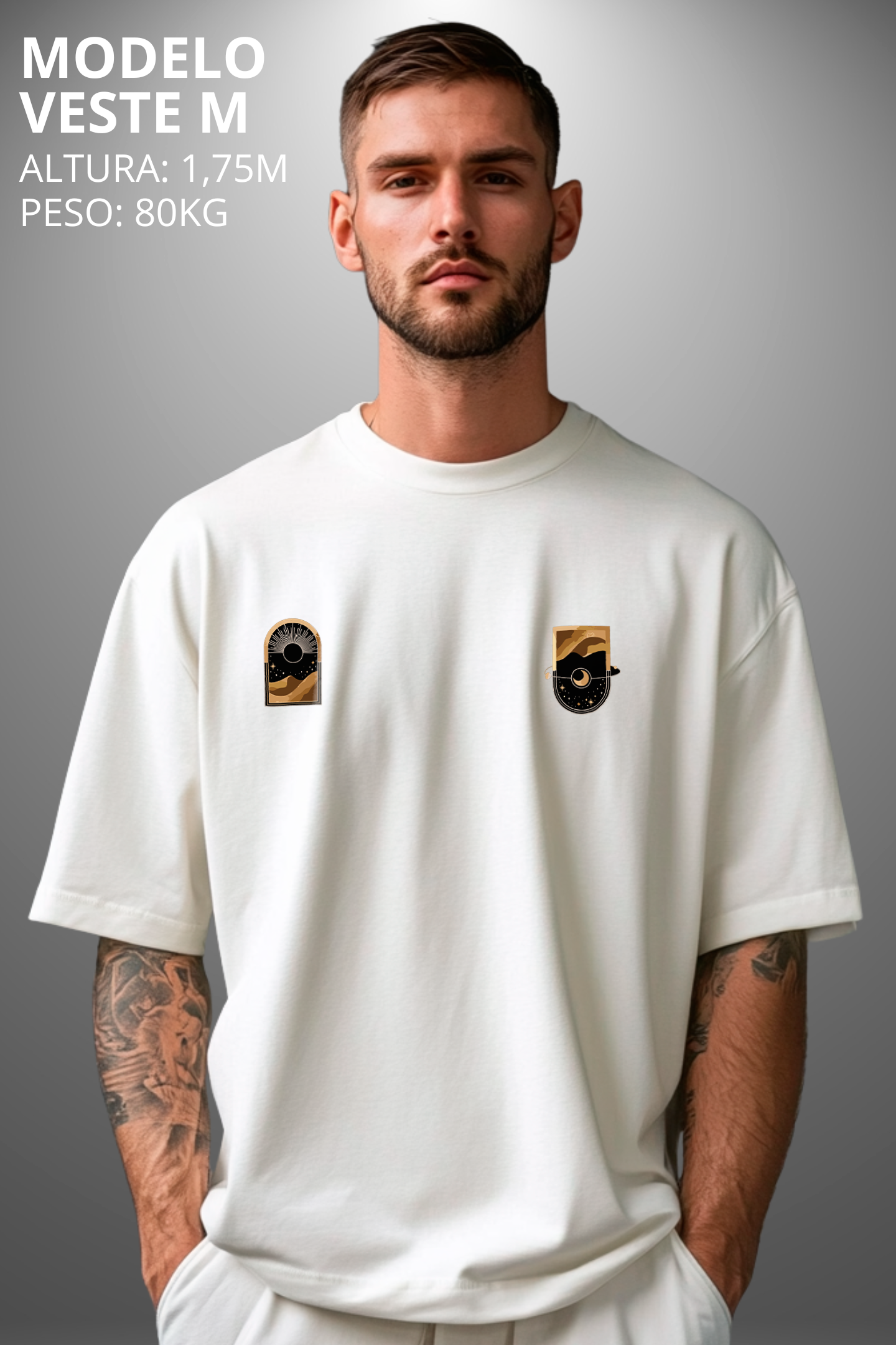 Camiseta Oversized Tshirt Hevor Exclusive Dualism
