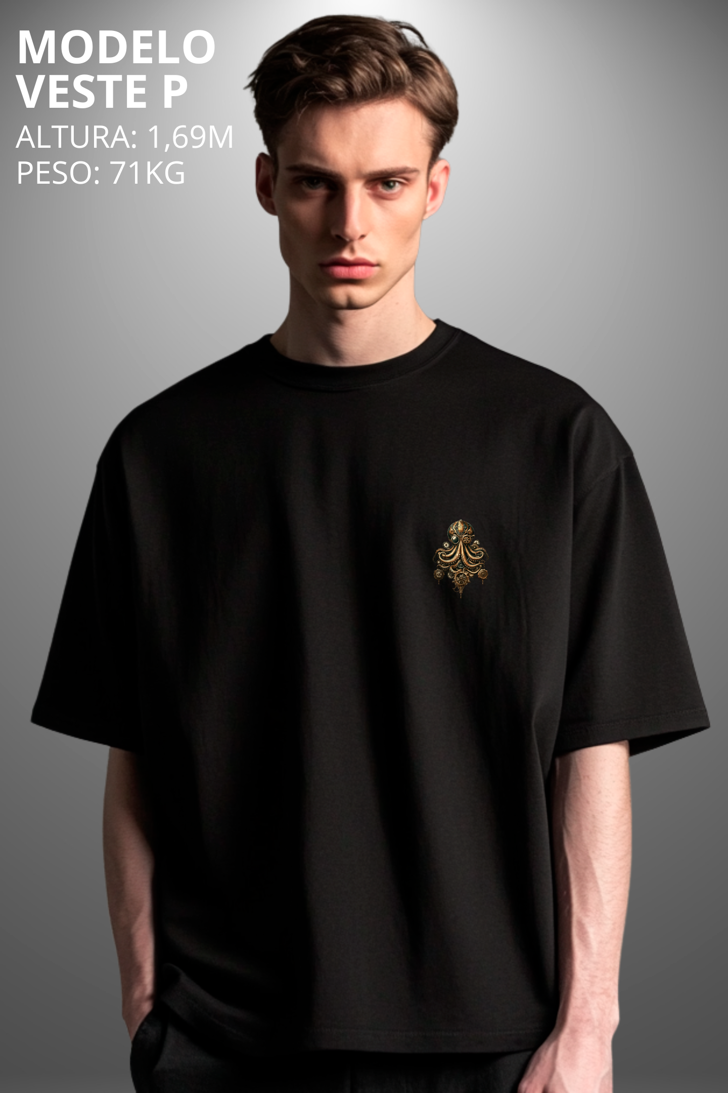 Camiseta Oversized Tshirt Hevor Tarot Kraquen