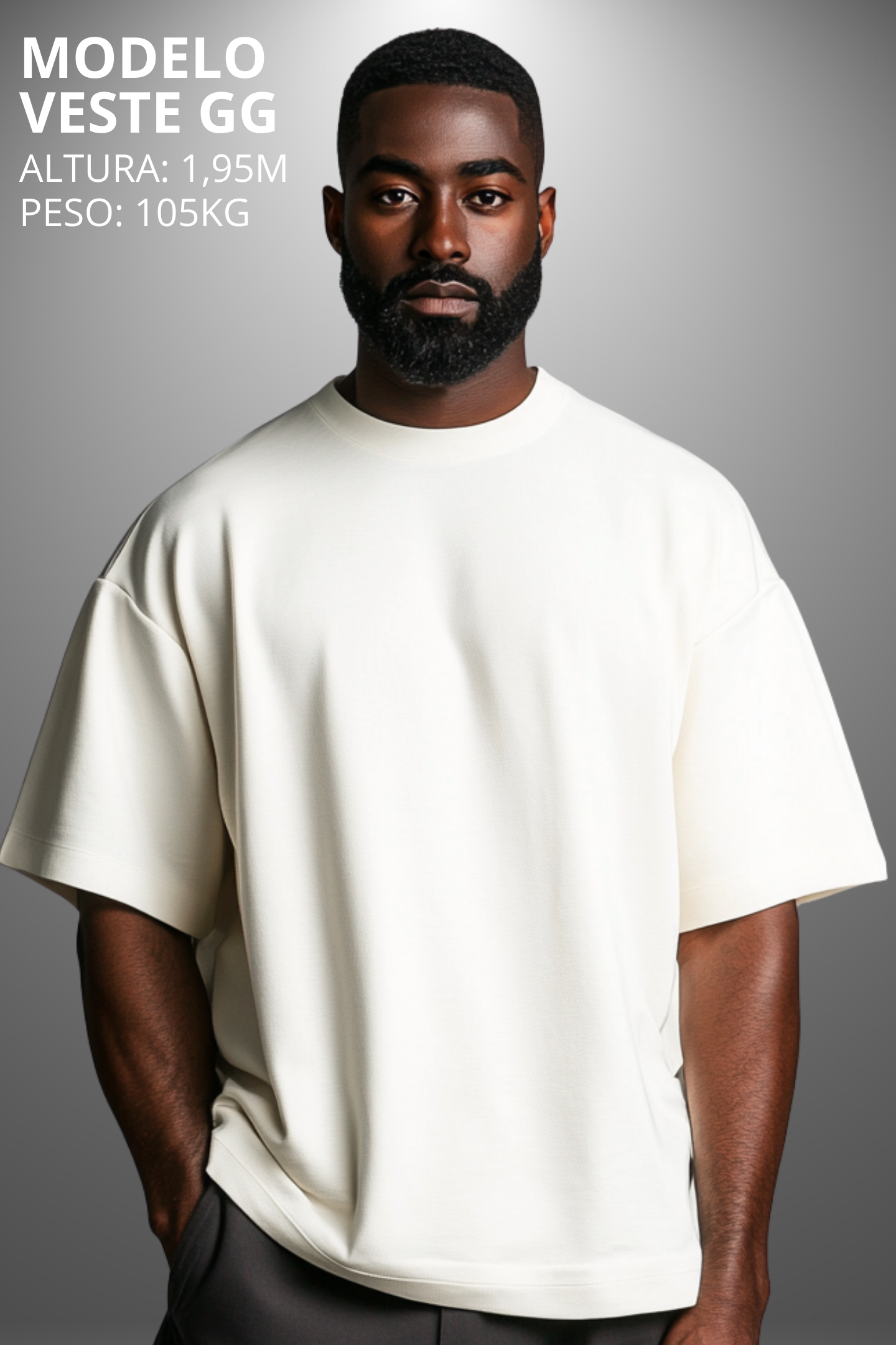 Camiseta Oversized Drop Typography Bullet Hevor