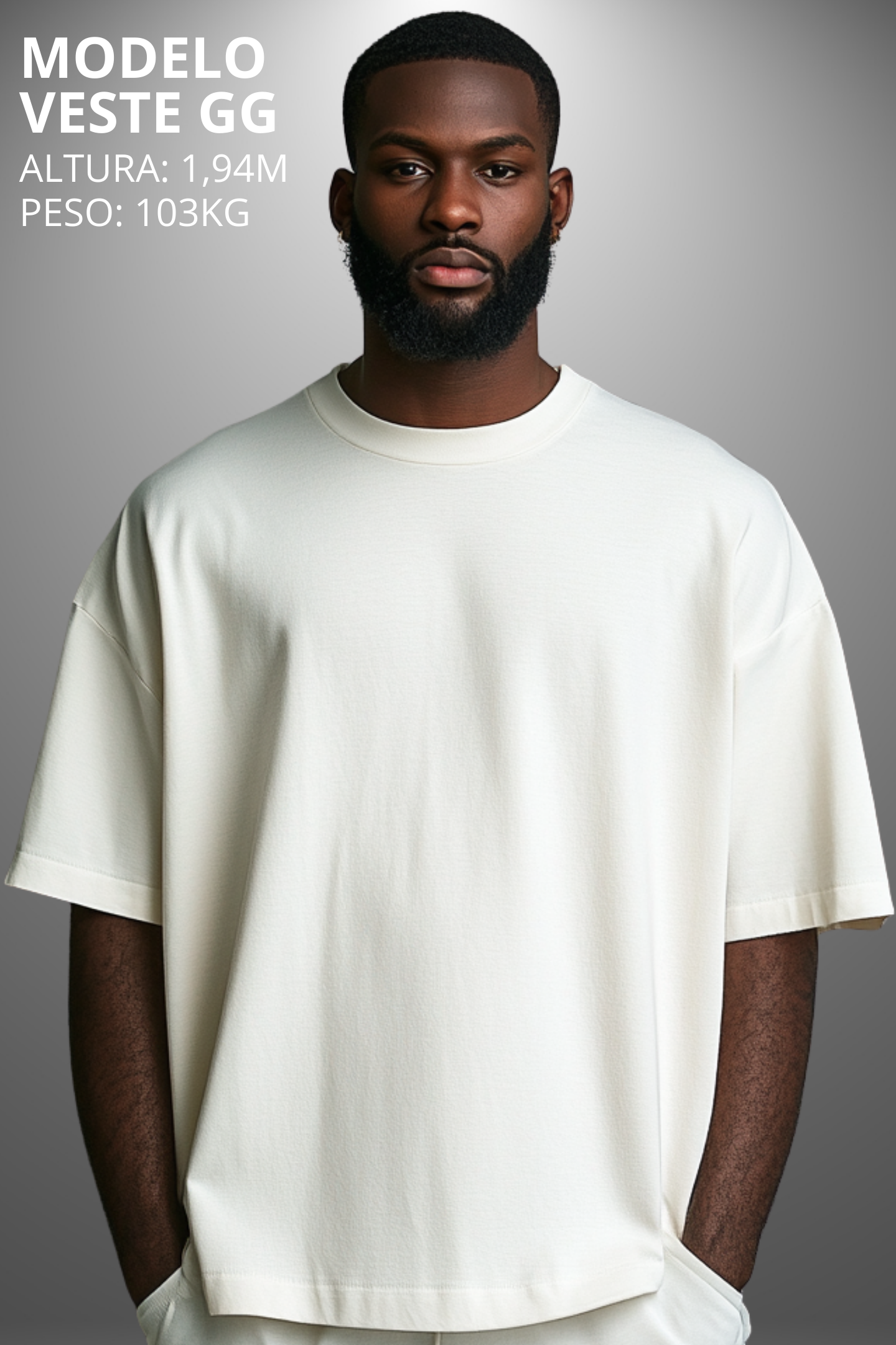 Camiseta Oversized Drop Typography Eard It Hevor