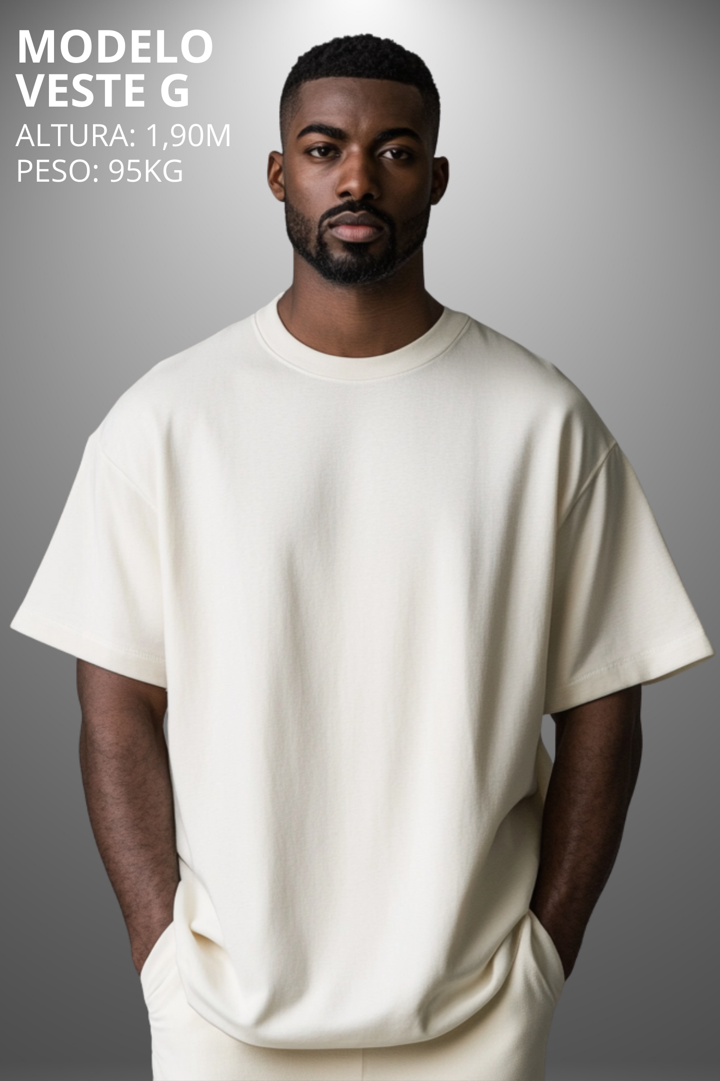 Camiseta Oversized Drop Typography Chance Hevor