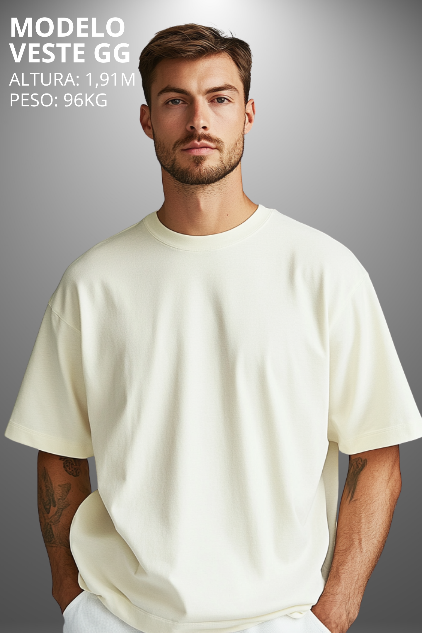 Camiseta Oversized Drop Typography ROD Us Hevor