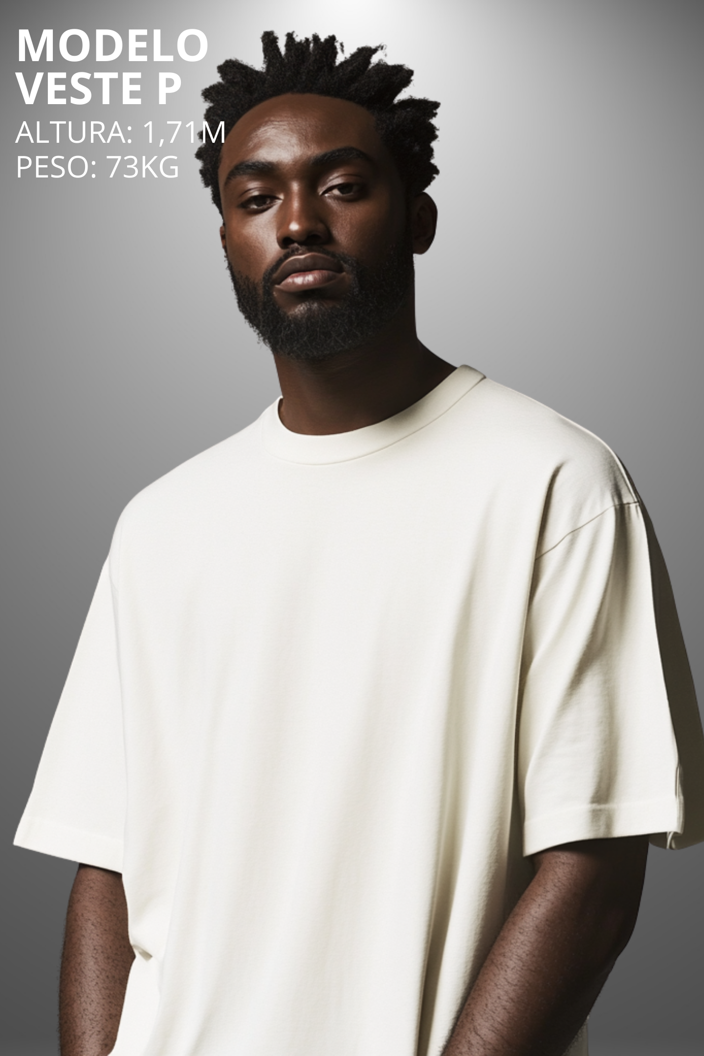 Camiseta Oversized Drop Typography Intro Get Hevor