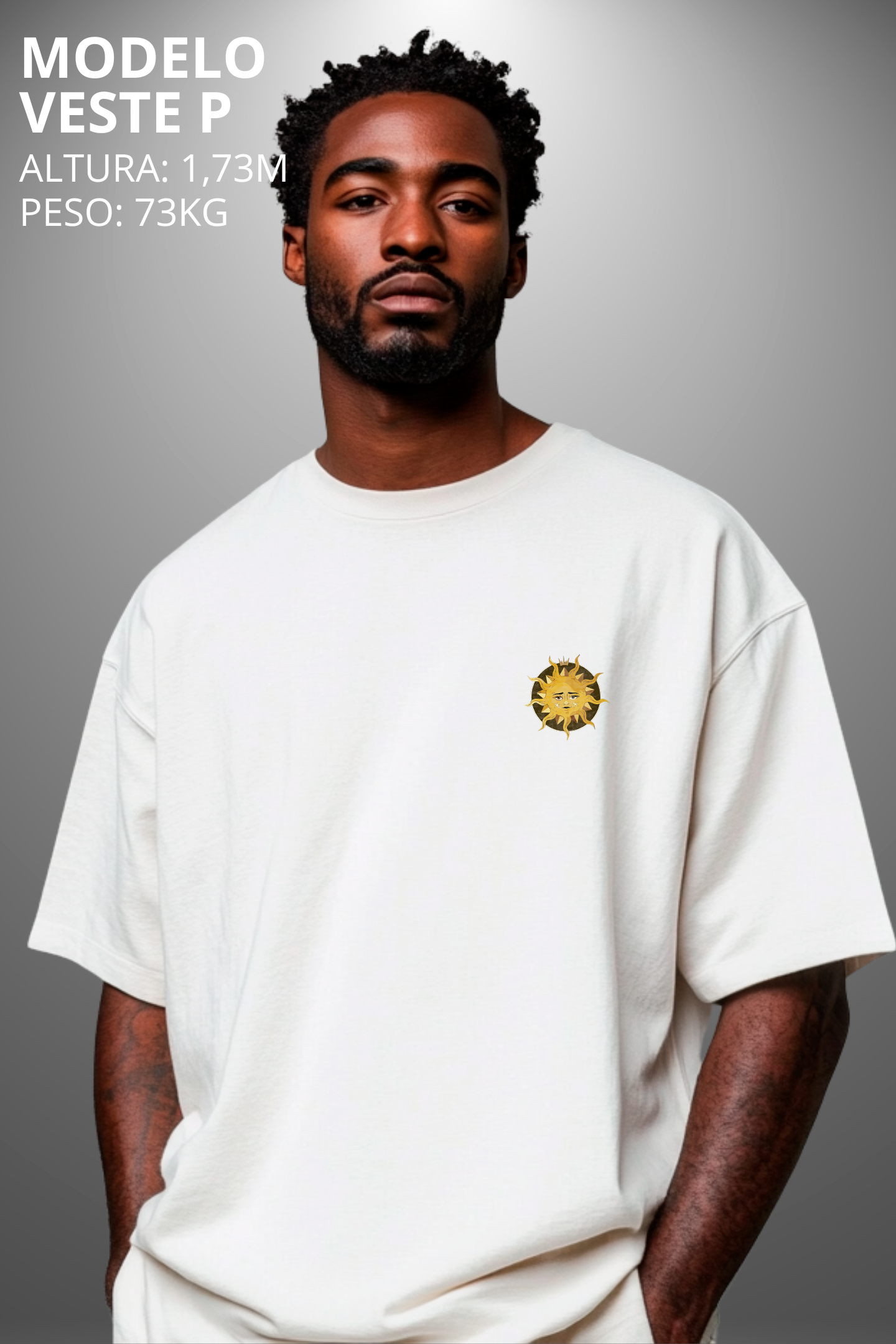 Camiseta Oversized Tshirt Hevor Exclusive Moon Sun