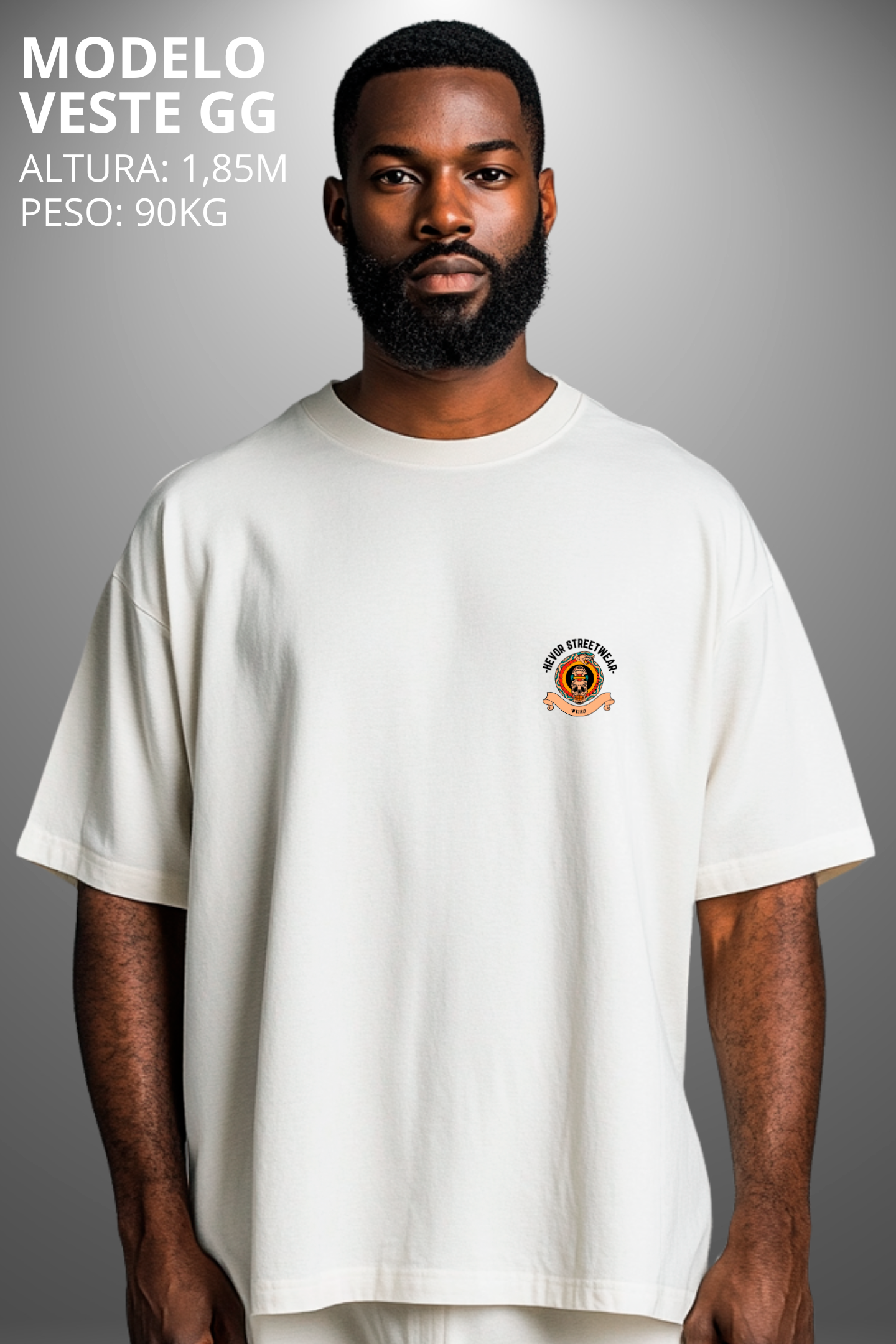 Camiseta Oversized Tshirt Hevor Tarot Six of Spirits