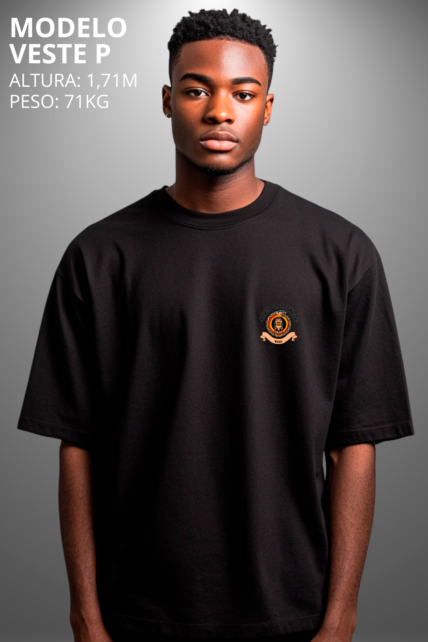 Camiseta Oversized Tshirt Hevor Tarot Final Universe
