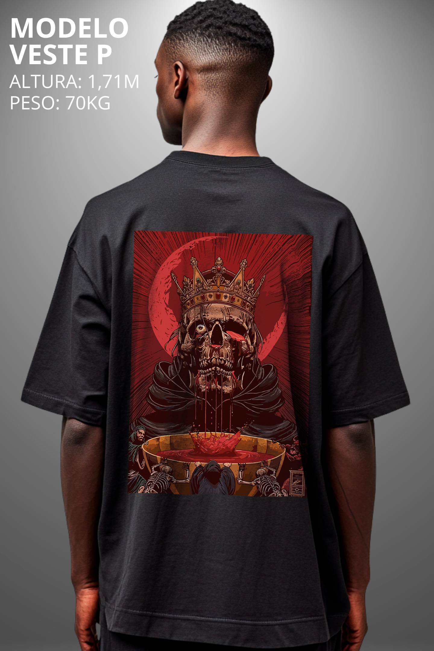 Camiseta Oversized Tshirt Hevor Tarot King