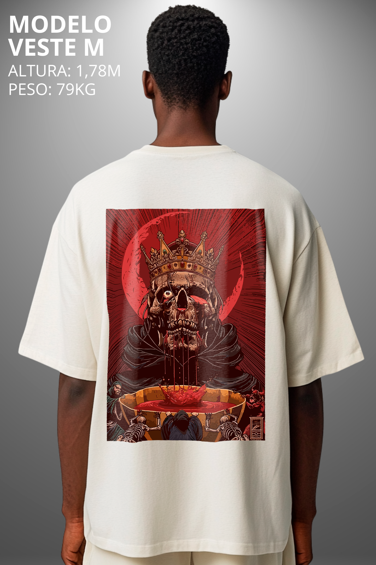 Camiseta Oversized Tshirt Hevor Tarot King