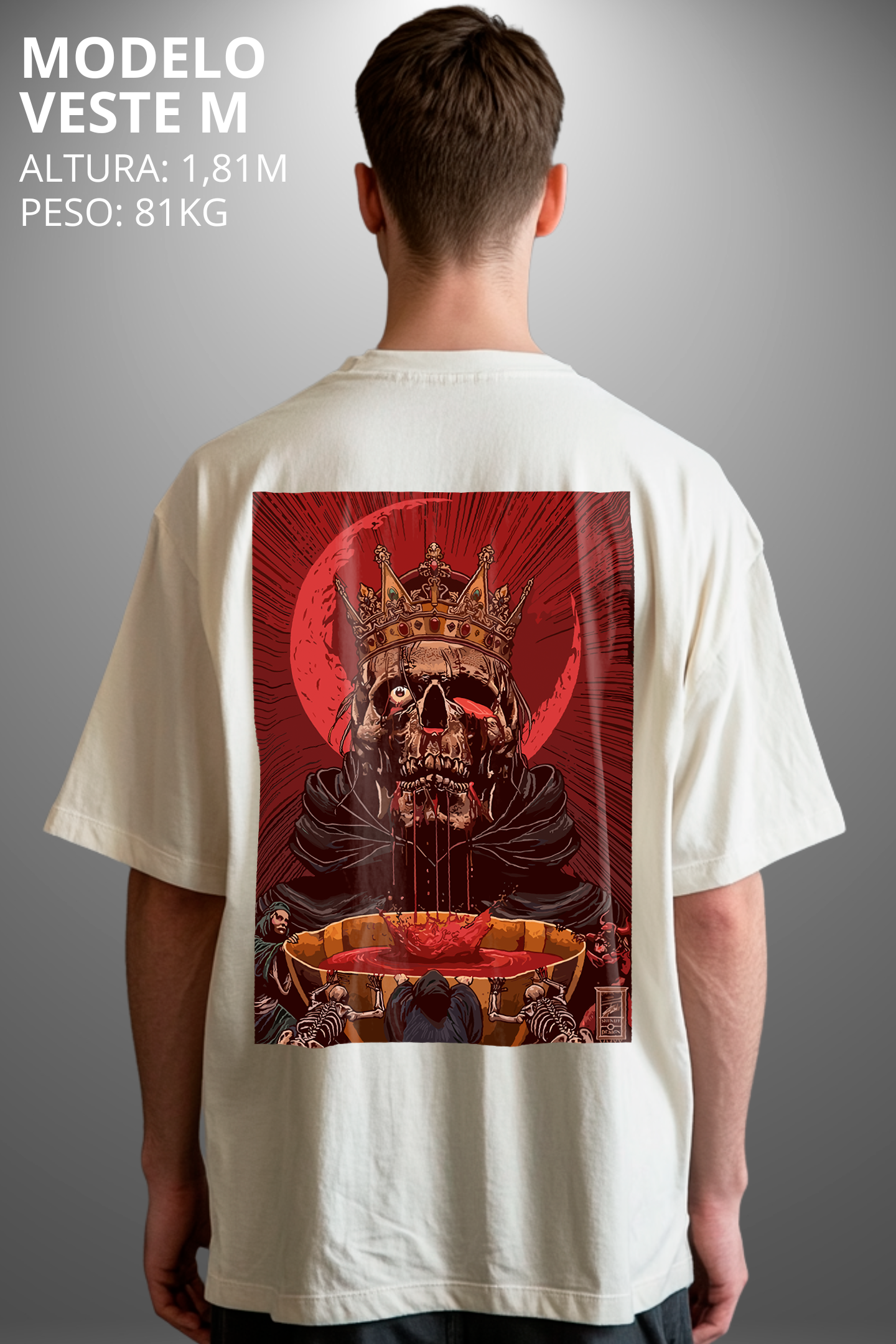 Camiseta Oversized Tshirt Hevor Tarot King