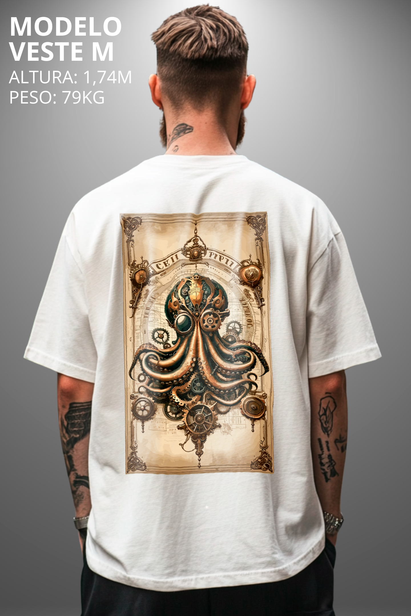 Camiseta Oversized Tshirt Hevor Tarot Kraquen