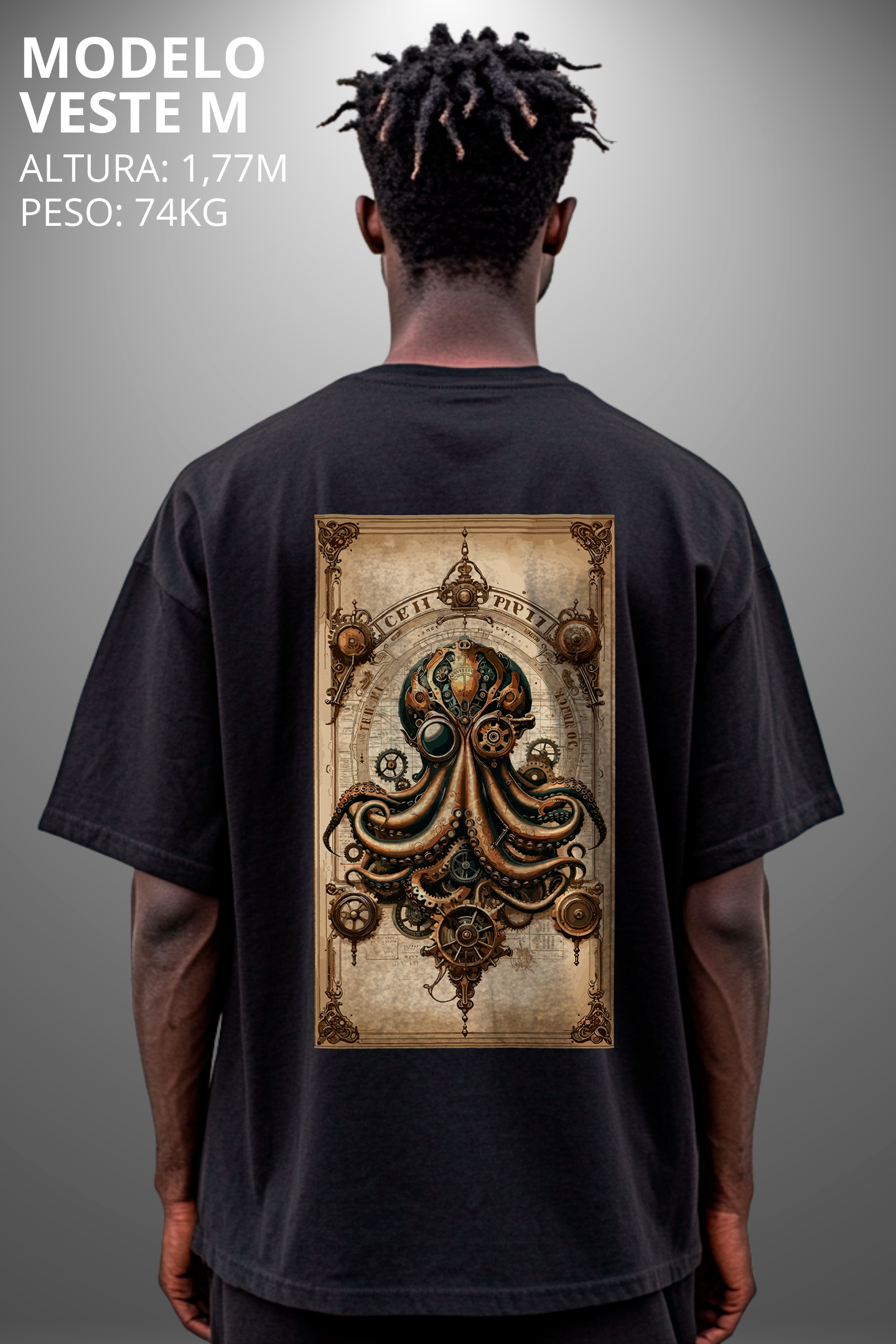Camiseta Oversized Tshirt Hevor Tarot Kraquen