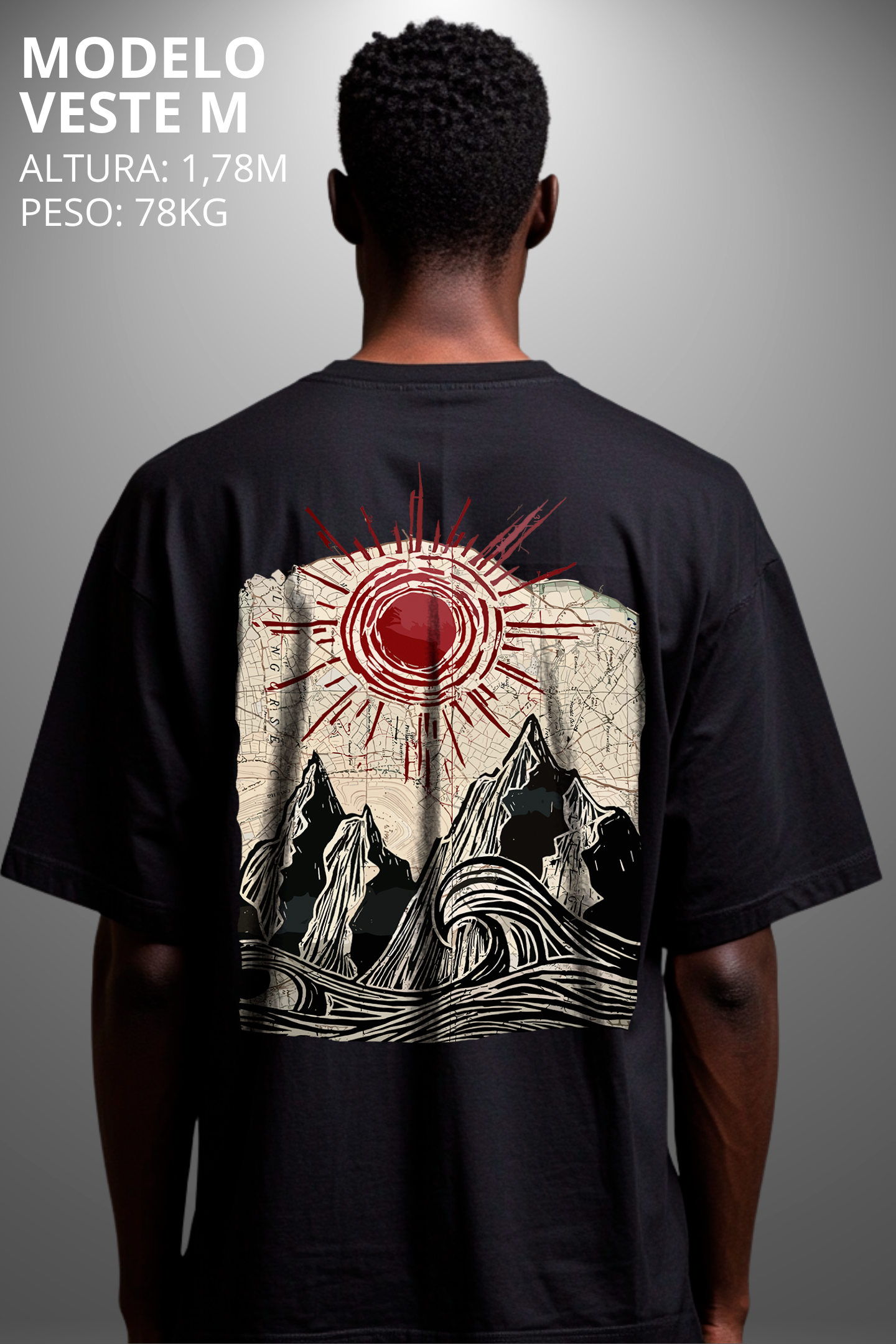 Camiseta Oversized Tshirt Hevor Exclusive Moutain