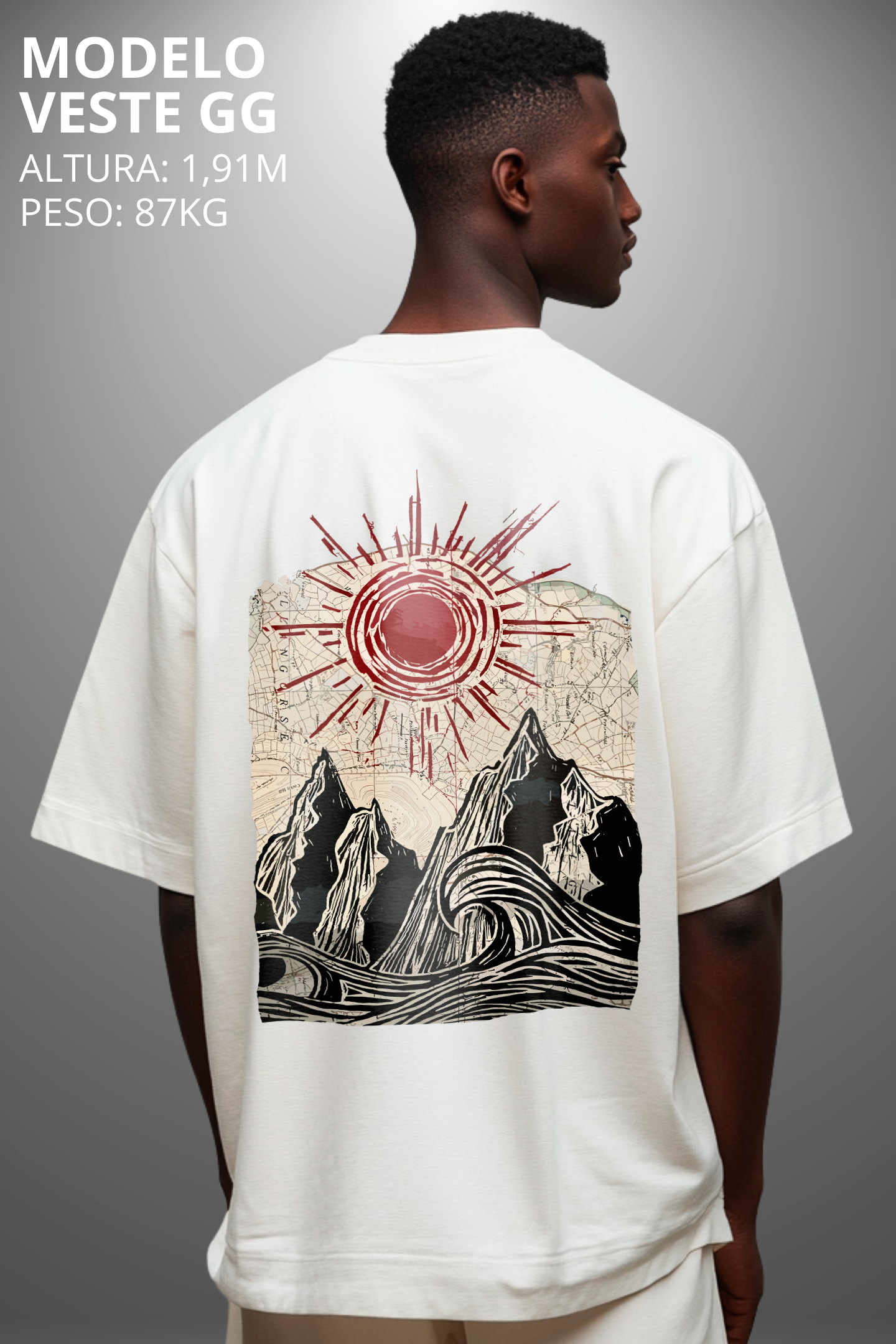 Camiseta Oversized Tshirt Hevor Exclusive Moutain