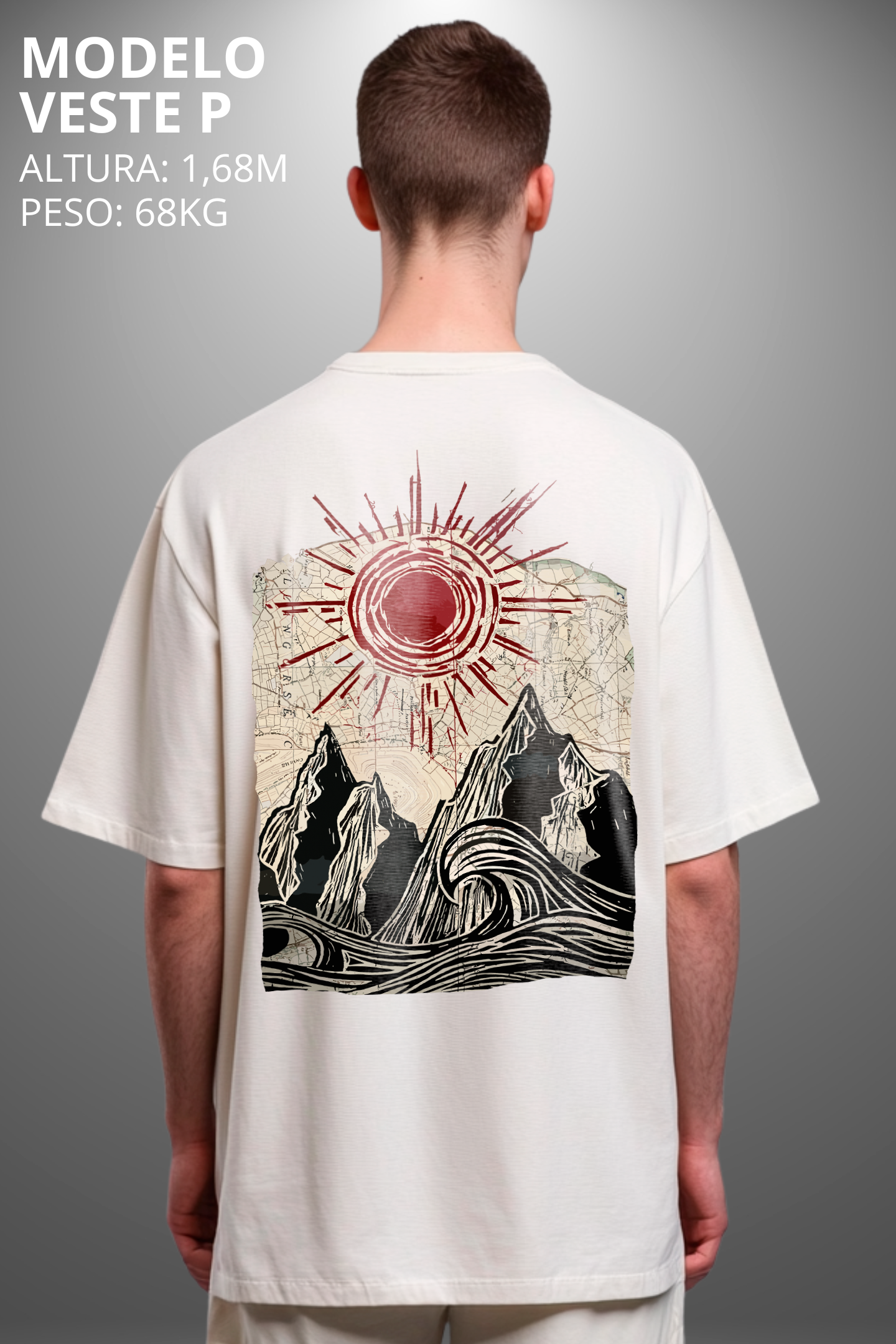 Camiseta Oversized Tshirt Hevor Exclusive Moutain