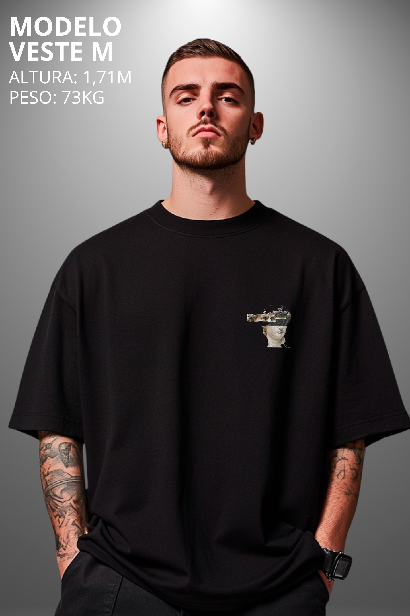 Camiseta Oversized Tshirt Hevor Despojada Renascense