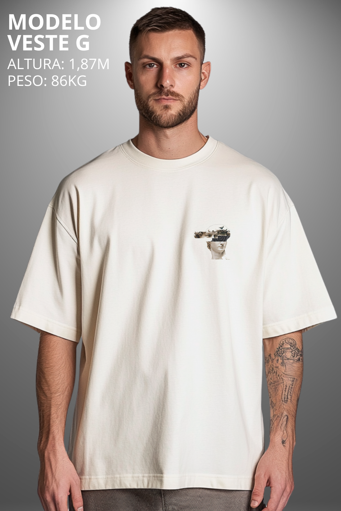Camiseta Oversized Tshirt Hevor Despojada Renascense
