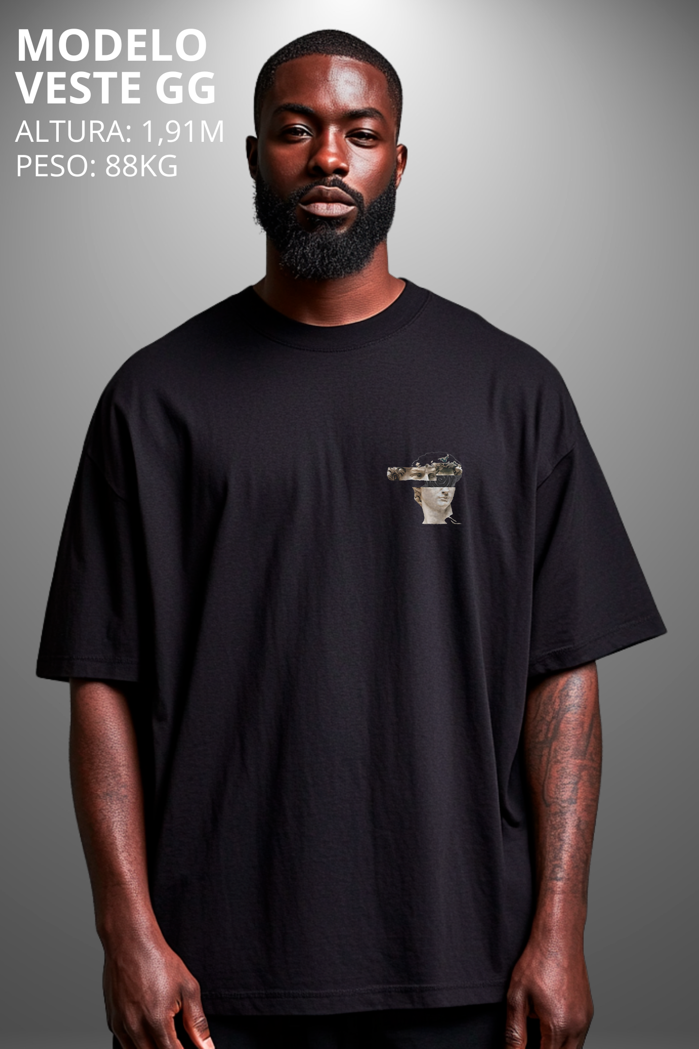 Camiseta Oversized Tshirt Hevor Despojada Renascense
