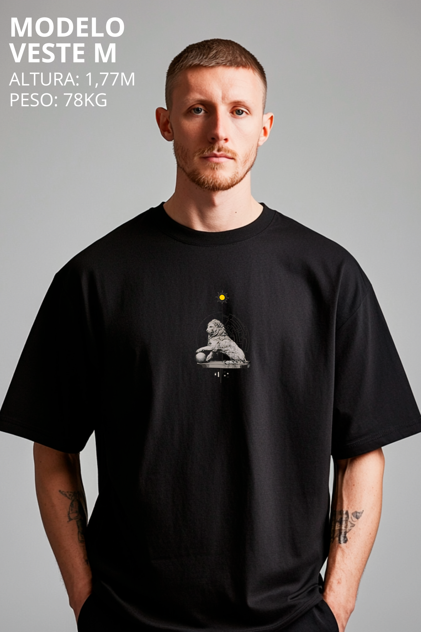 Camiseta Oversized Tshirt Hevor Despojada Serenidade