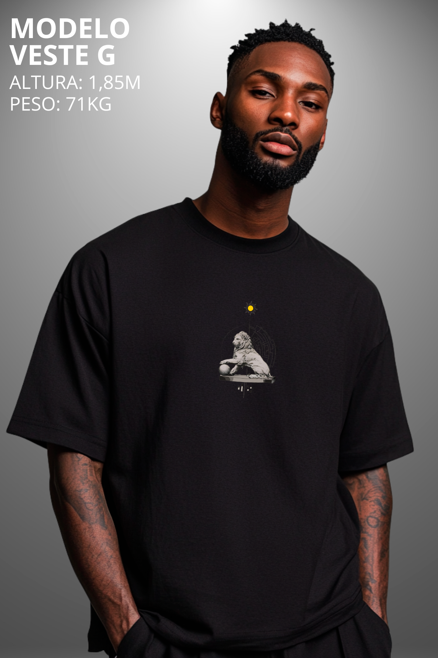 Camiseta Oversized Tshirt Hevor Despojada Serenidade