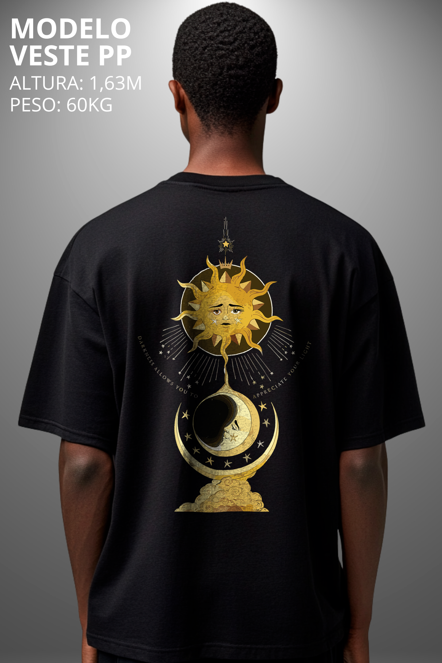 Camiseta Oversized Tshirt Hevor Exclusive Moon Sun