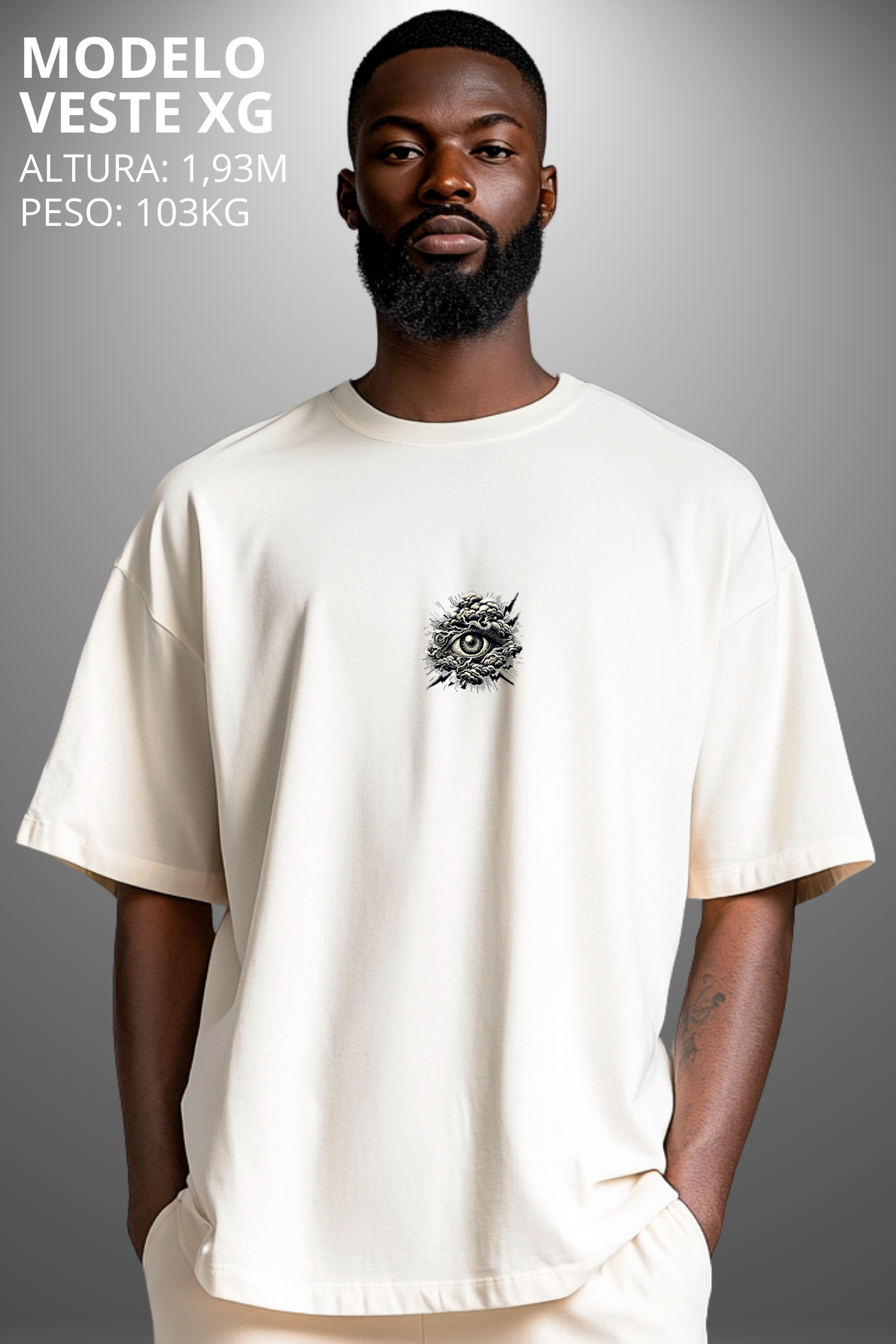 Camiseta Oversized Tshirt Hevor Despojada Storm