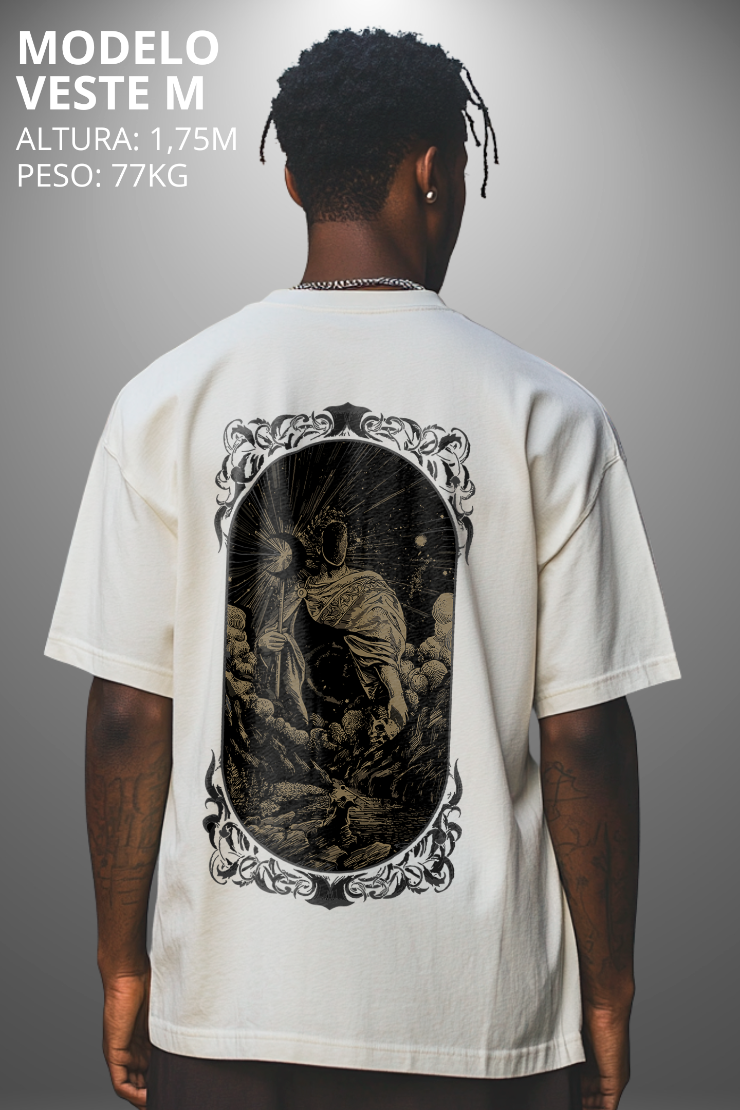 Camiseta Oversized Tshirt Hevor Tarot Final Universe