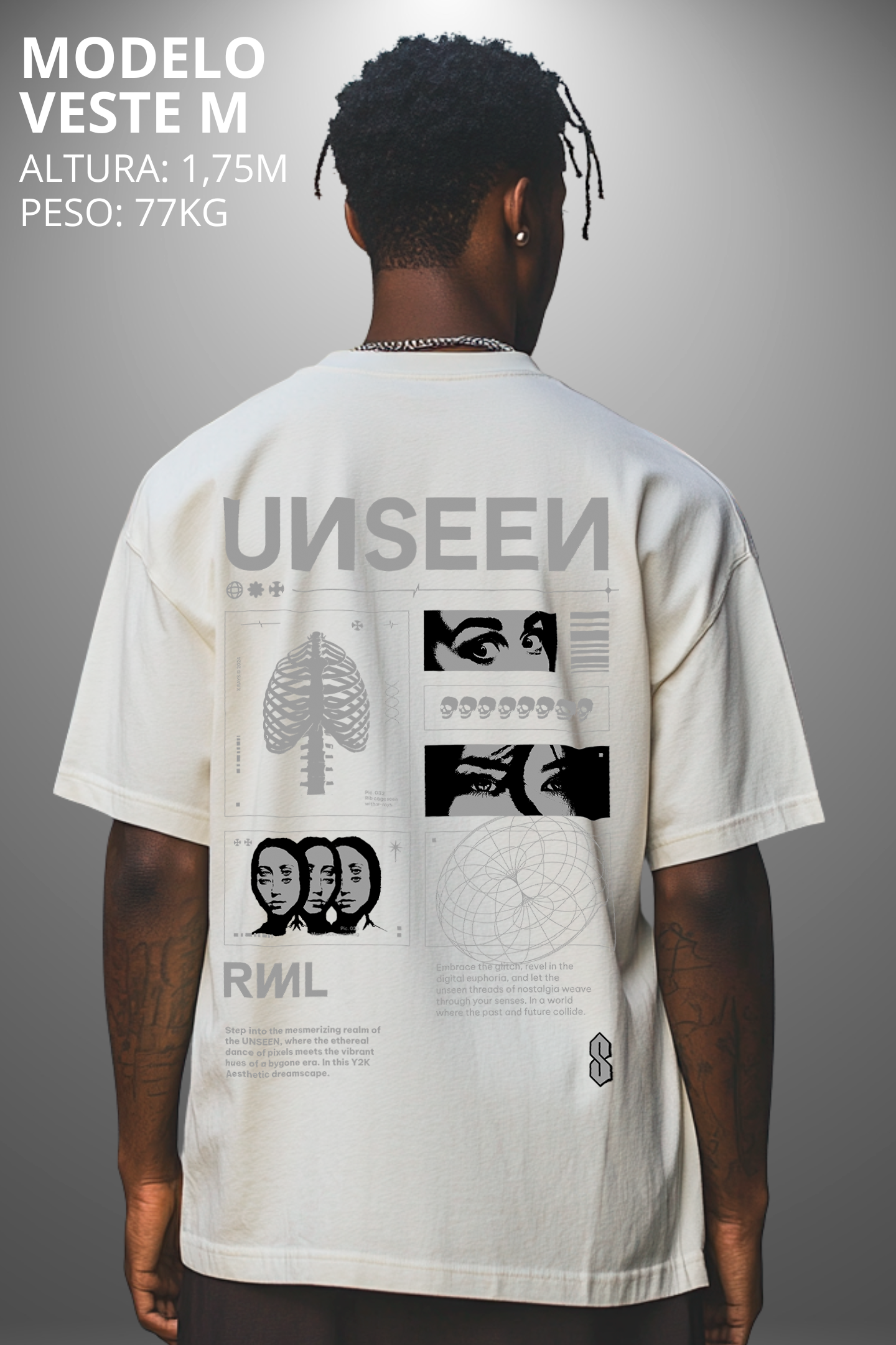 Camiseta Oversized Tarot Unseen Hevor