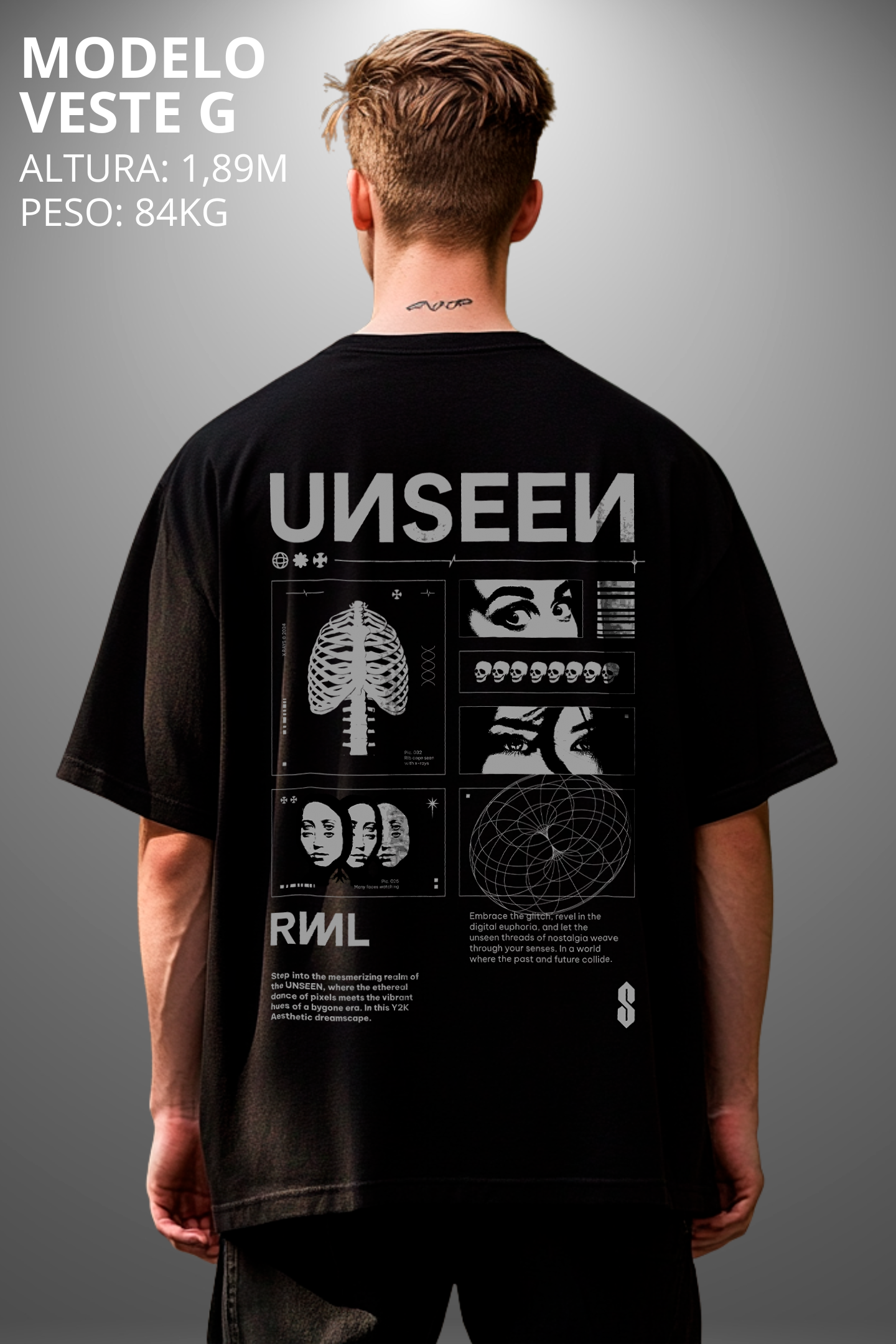 Camiseta Oversized Tarot Unseen Hevor