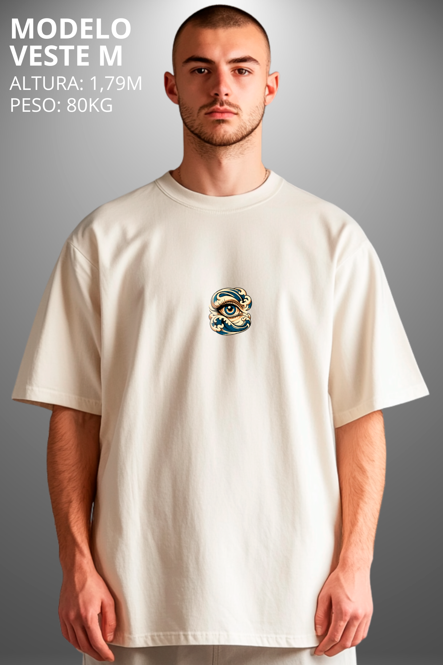 Camiseta Oversized Tshirt Hevor Despojada Waves