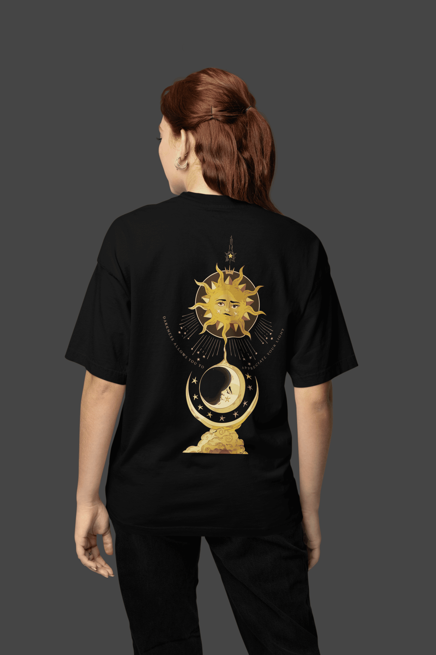 Camiseta Oversized Tshirt Hevor Exclusive Moon Sun