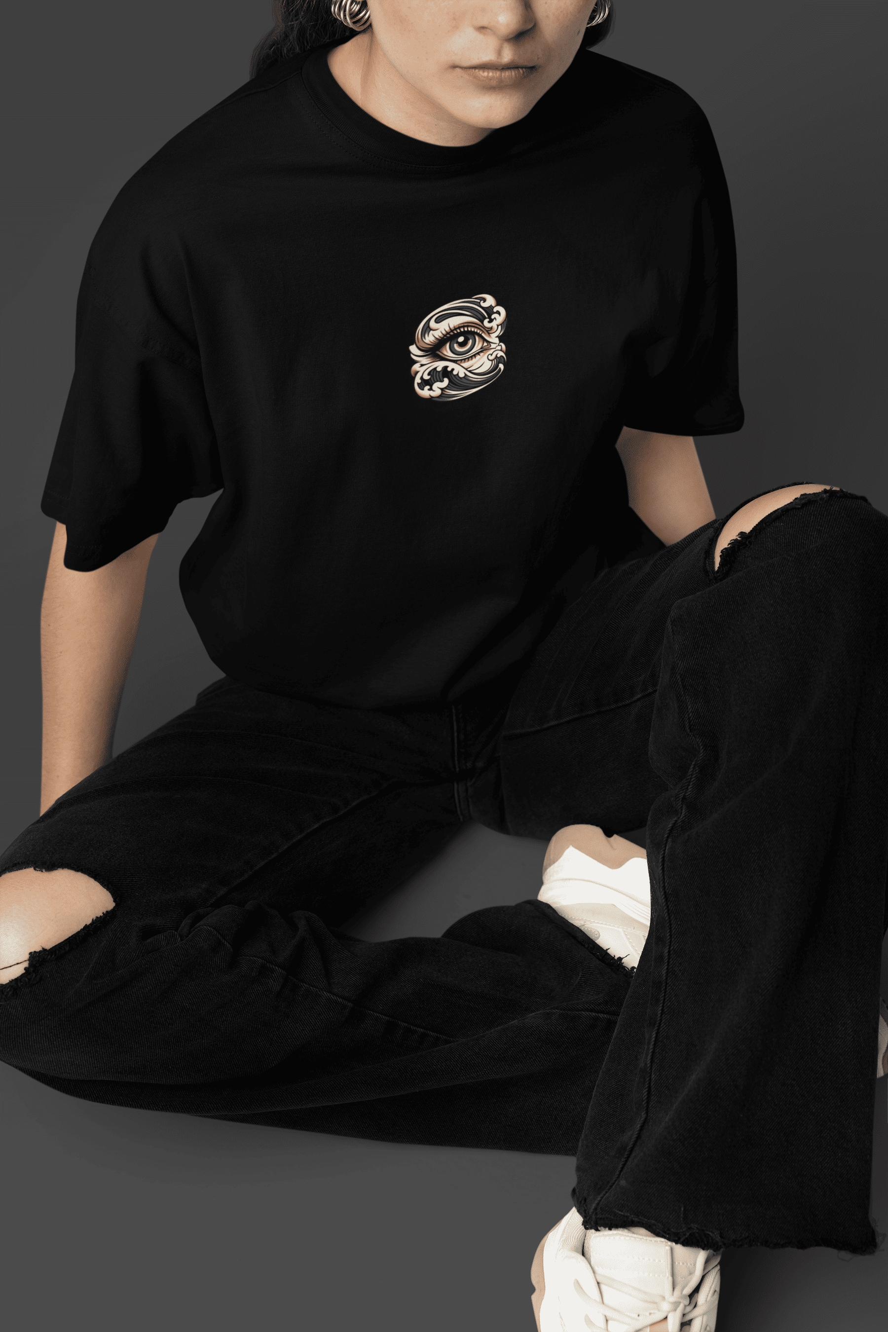 Camiseta Oversized Tshirt Hevor Despojada Waves