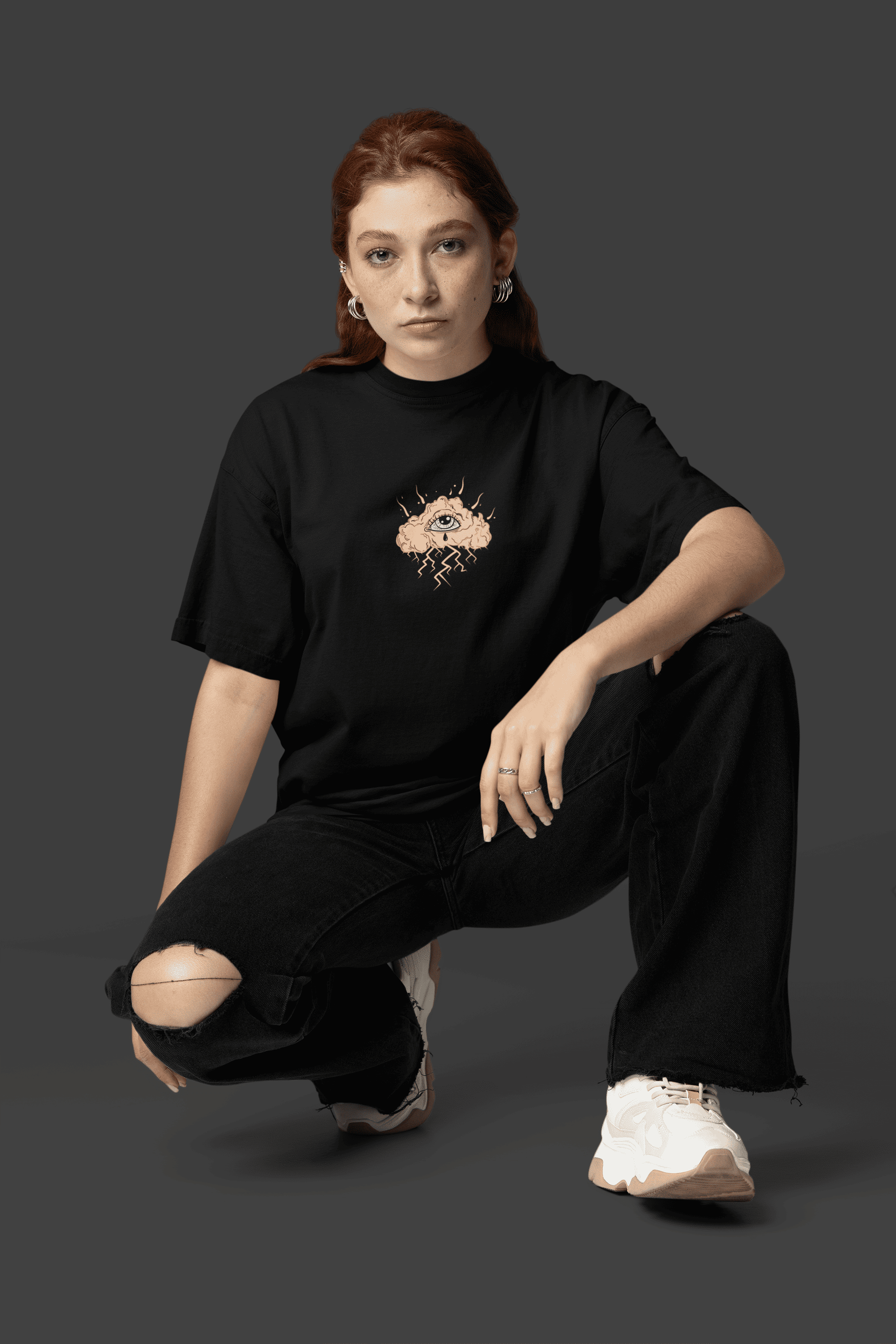 Camiseta Oversized Tshirt Hevor Despojada Tempestade