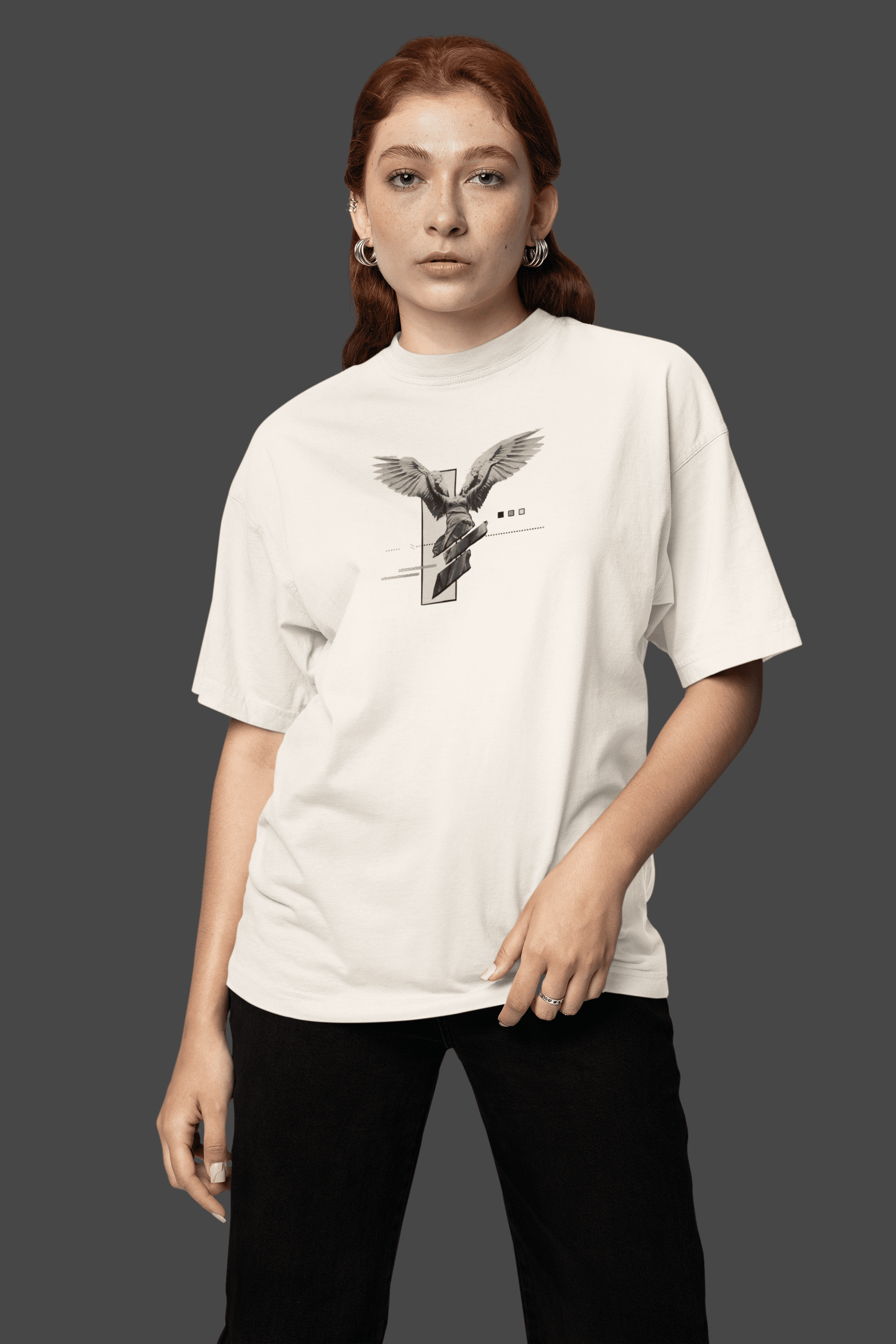 Camiseta Oversized Tshirt Hevor Despojada Arcanjo Angelo