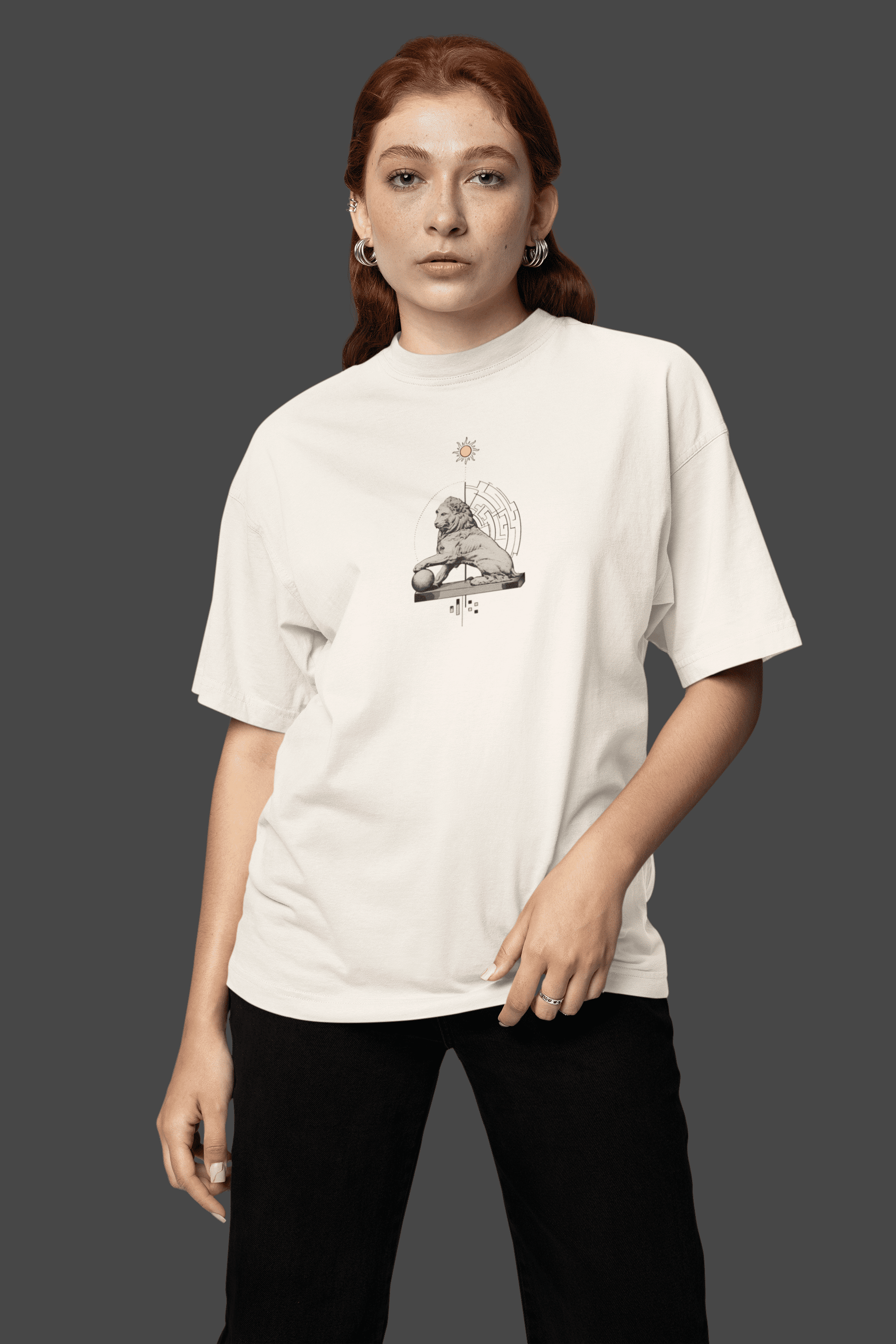 Camiseta Oversized Tshirt Hevor Despojada Serenidade