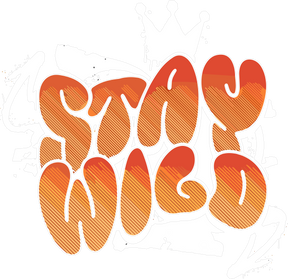 Camiseta Oversized Drop Typography Stay Wild Hevor