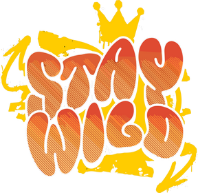 Camiseta Oversized Drop Typography Stay Wild Hevor