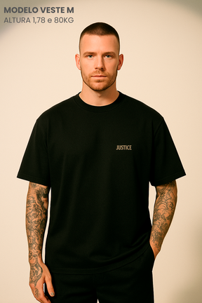 Camiseta Oversized Tshirt Hevor Tarot Justice