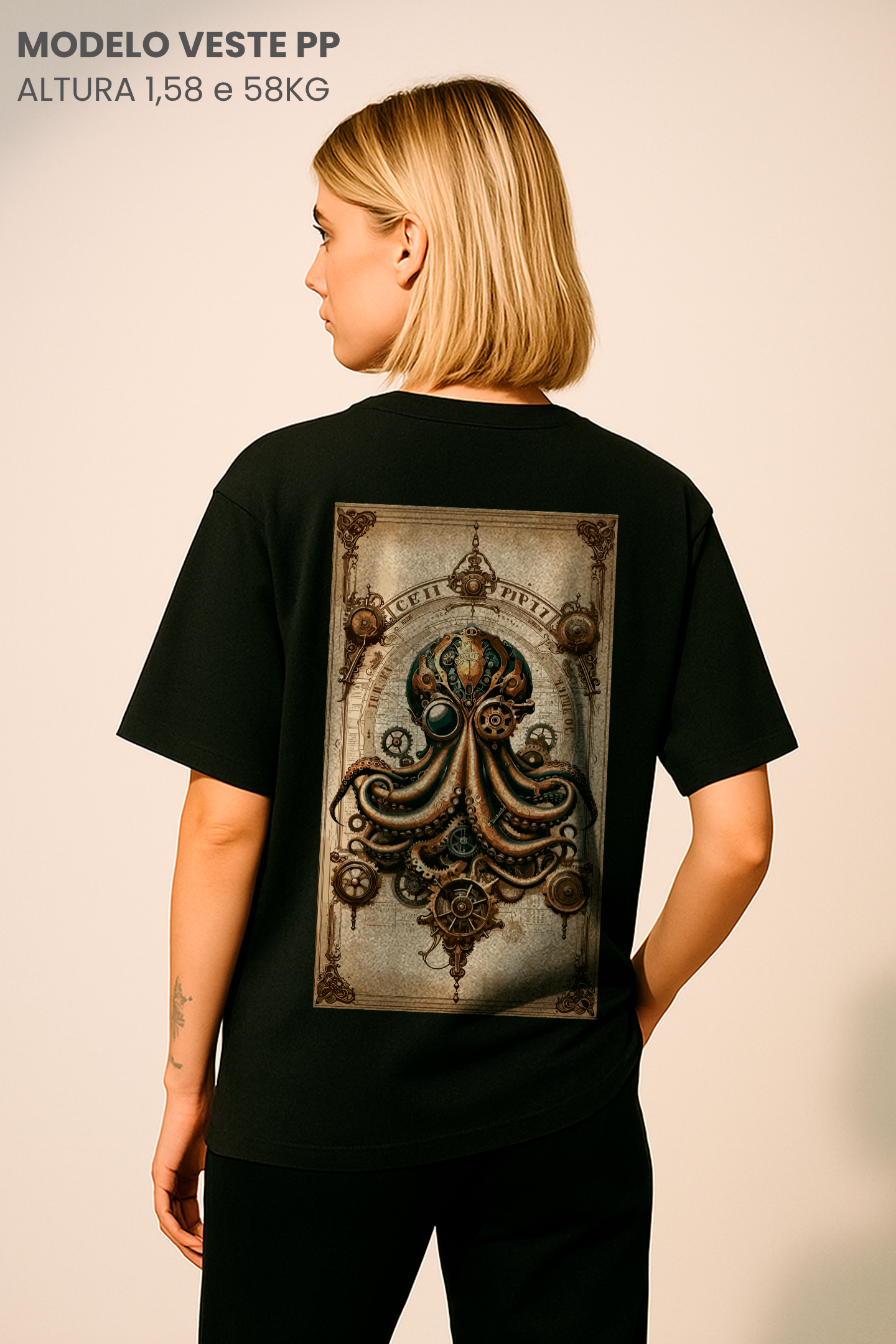 Camiseta Oversized Tshirt Hevor Tarot Kraquen