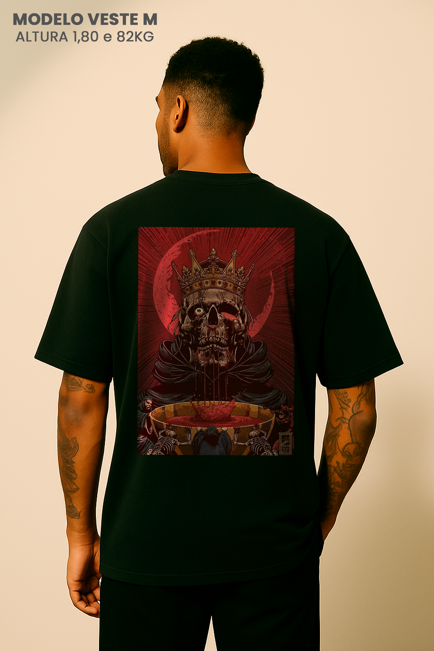 Camiseta Oversized Tshirt Hevor Tarot King