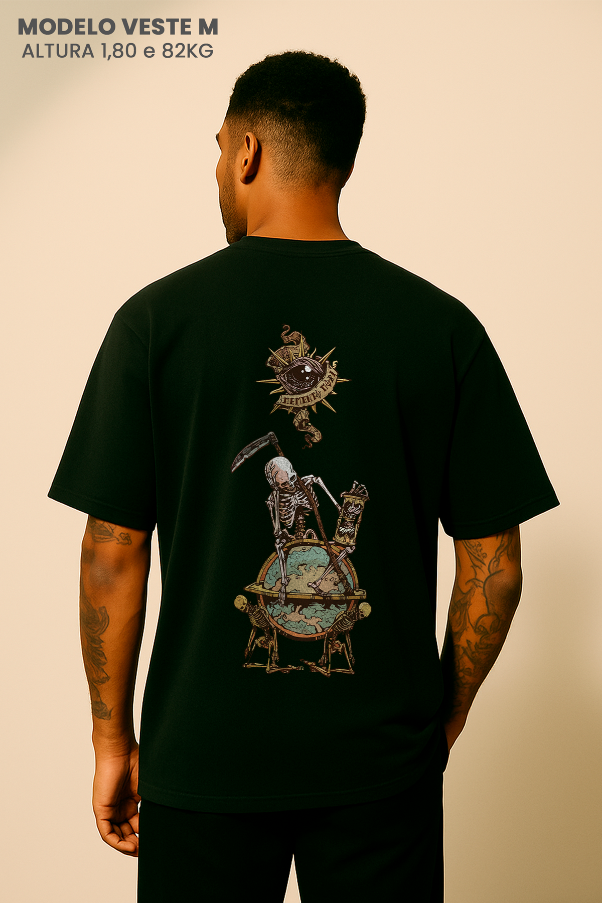 Camiseta Oversized Tshirt Hevor Tarot Tik Tak