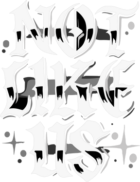 Camiseta Oversized Drop Typography Not Like Us Hevor