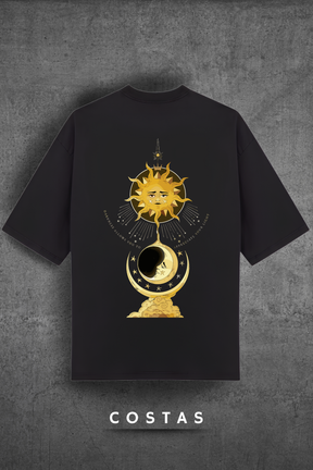 Camiseta Oversized Tshirt Hevor Exclusive Moon Sun