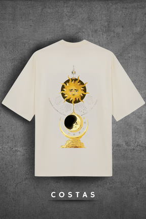 Camiseta Oversized Tshirt Hevor Exclusive Moon Sun