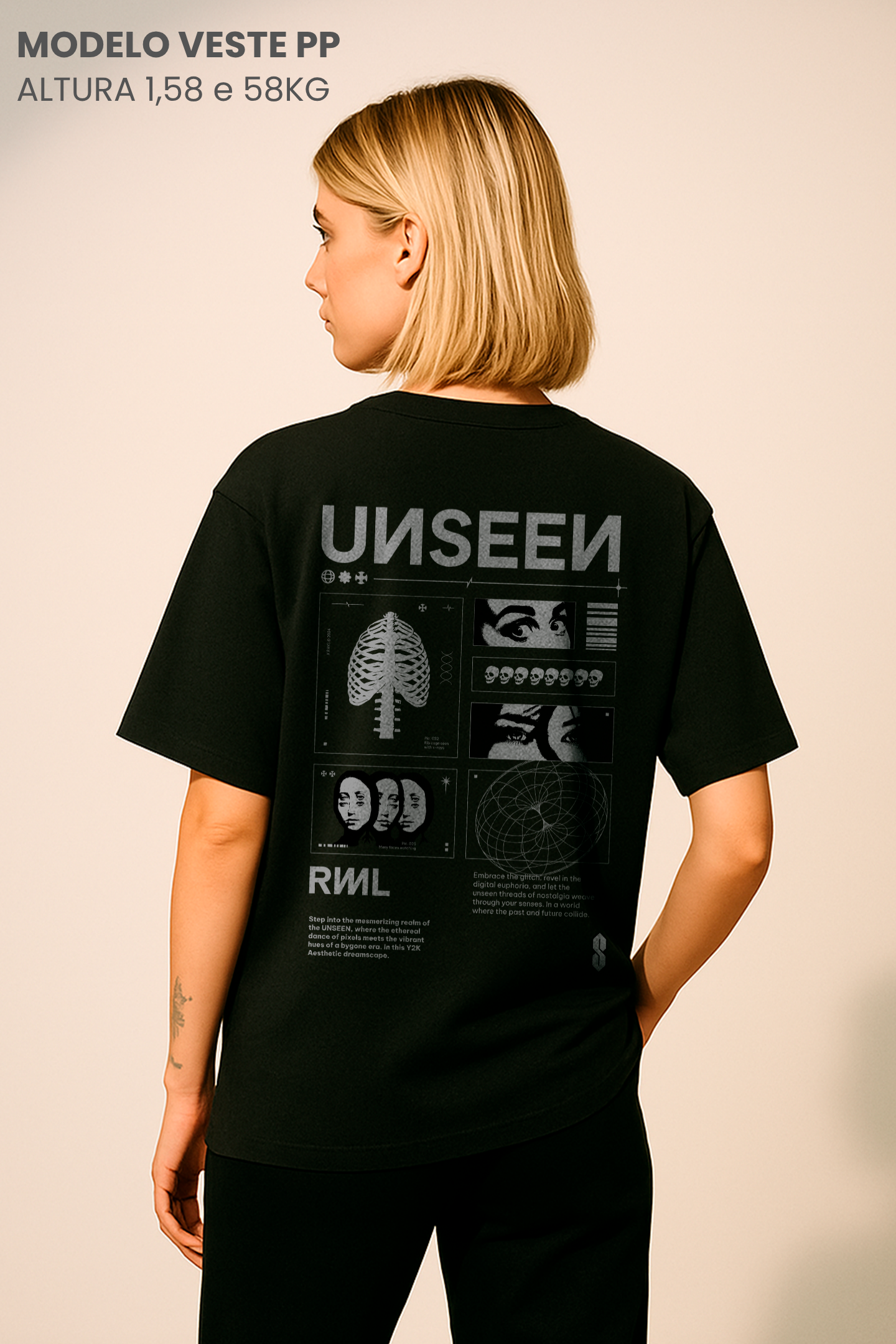 Camiseta Oversized Tarot Unseen Hevor