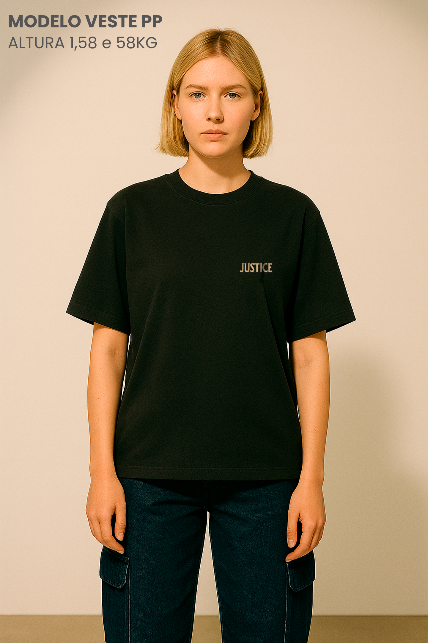 Camiseta Oversized Tshirt Hevor Tarot Justice