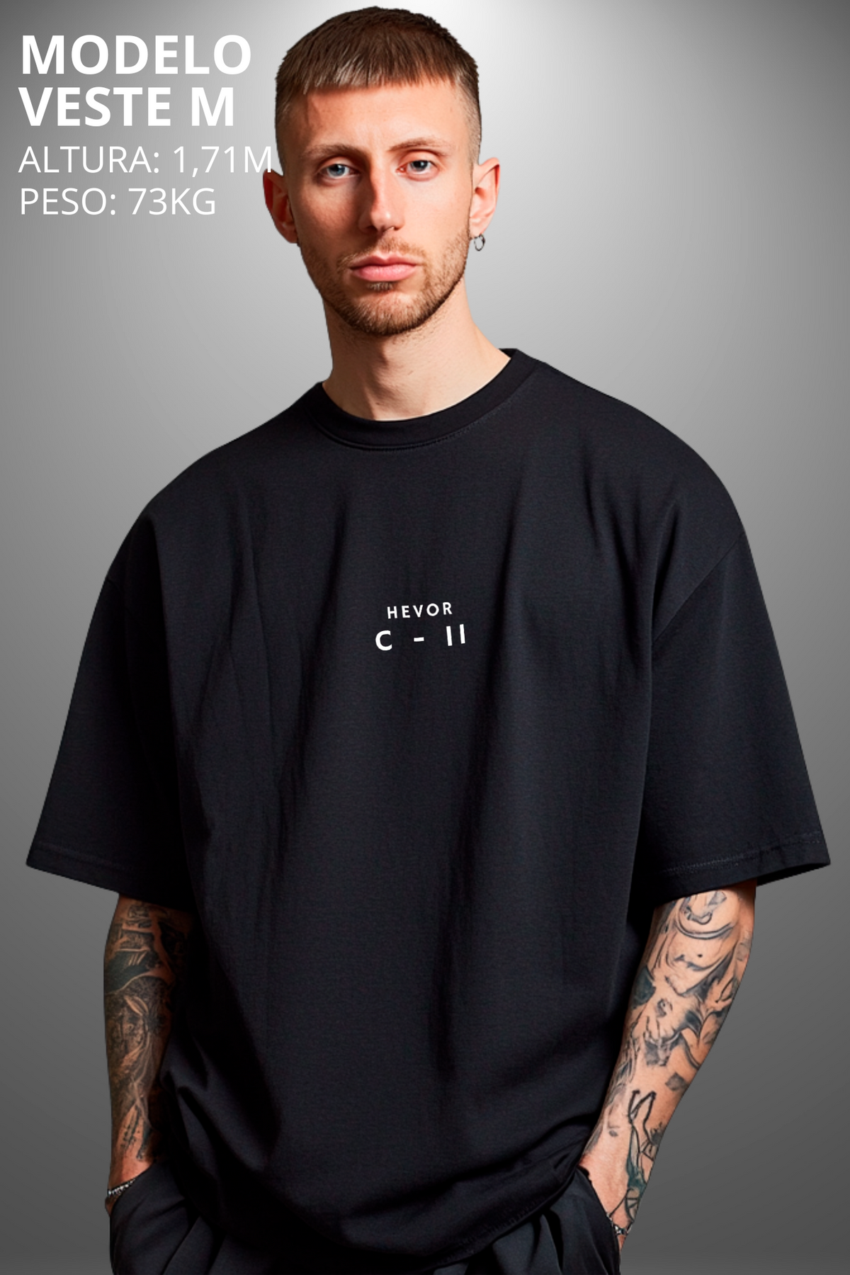Camiseta Oversized Drop Folclore Brasileiro Curupira Hevor