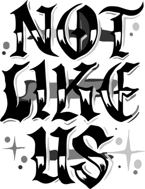 Camiseta Oversized Drop Typography Not Like Us Hevor